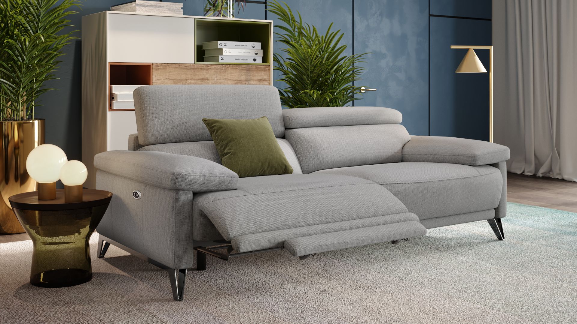 Stoff 3-Sitzer Sofa CELANO