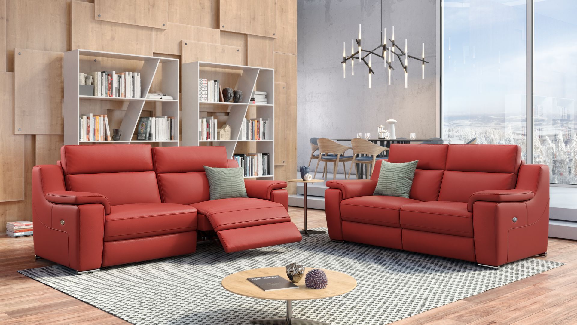 Leder 2-Sitzer Sofa VERNOLE