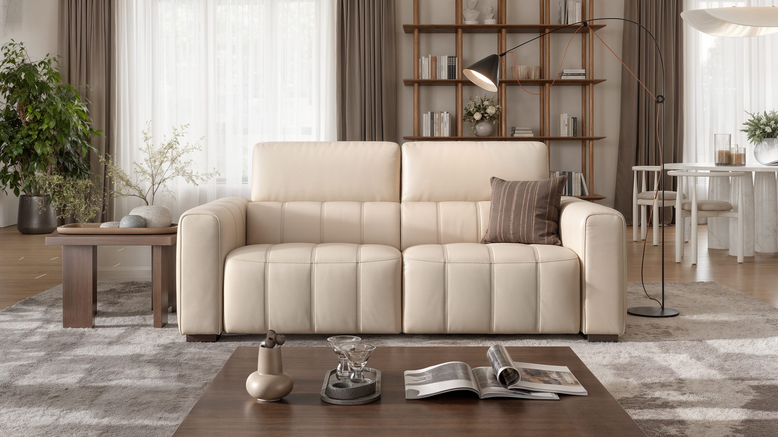 Leder 3-Sitzer Sofa MALIBU