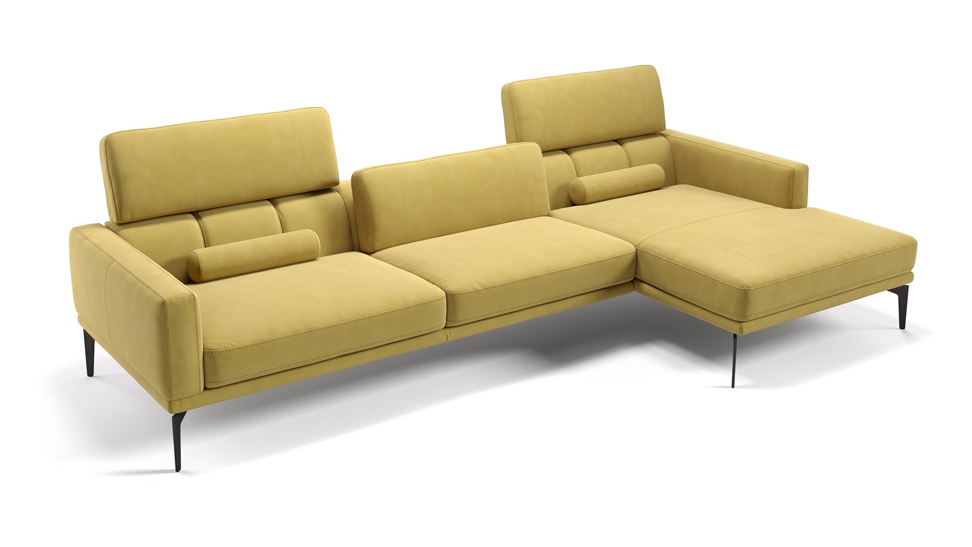 Stoff Ecksofa SALERNO