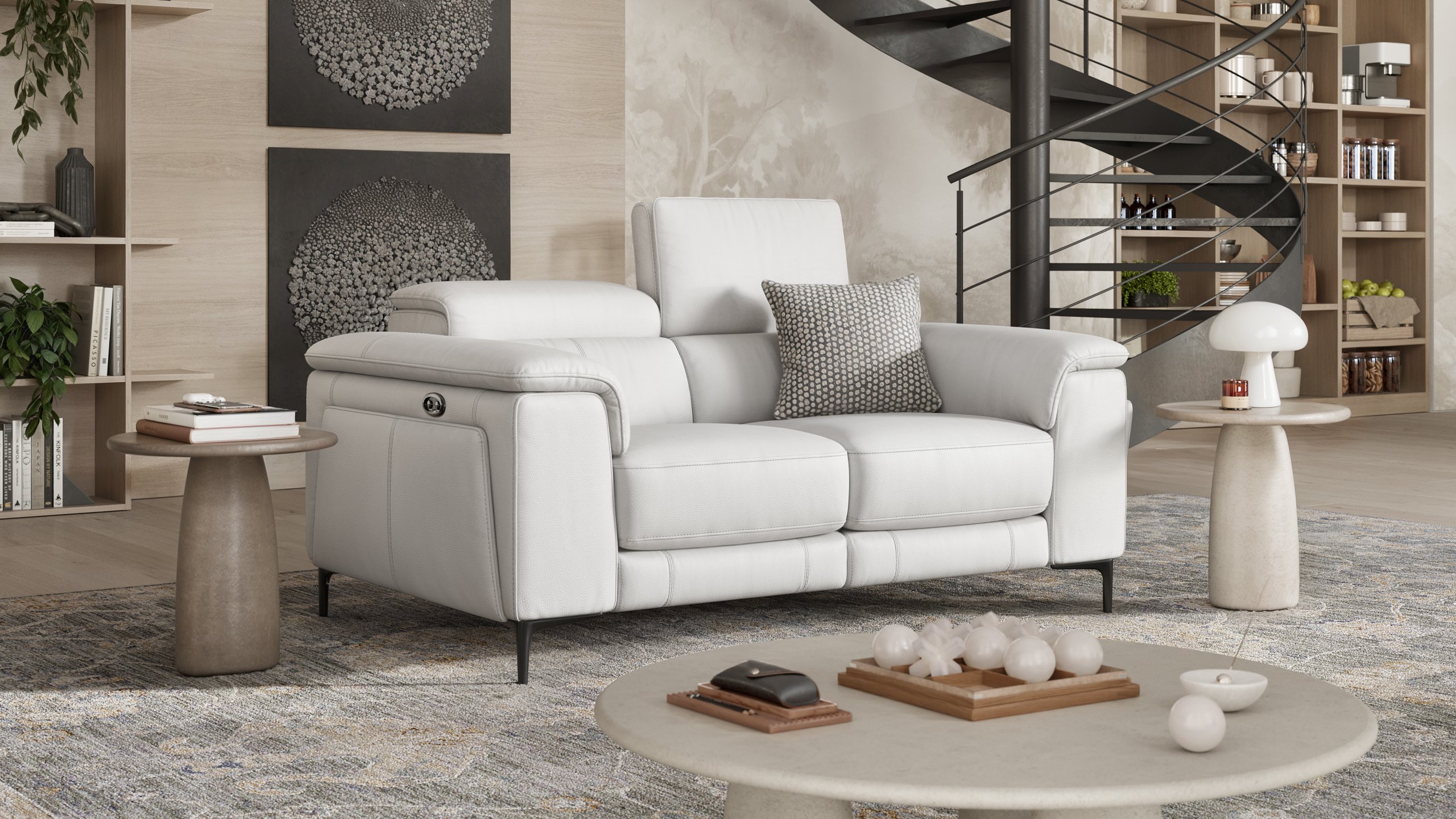 Leder 2-Sitzer Sofa MARINO