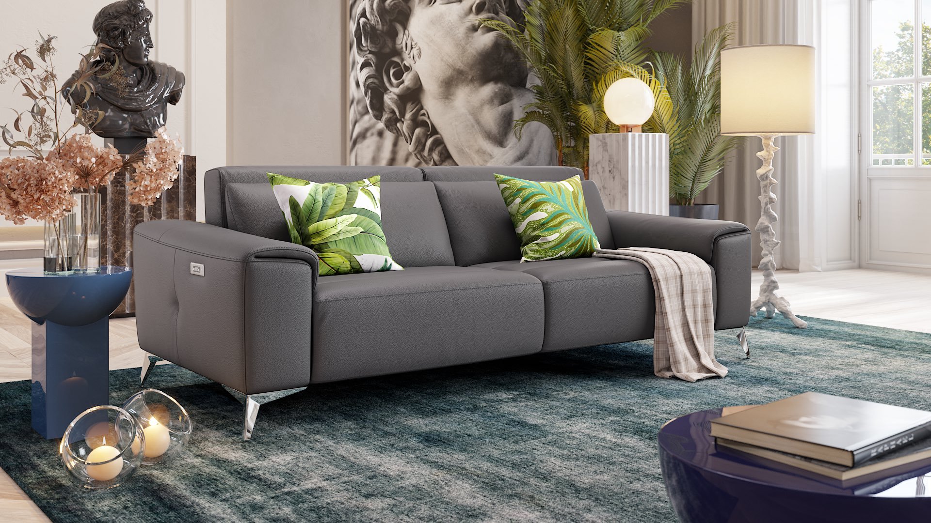 Leder 3-Sitzer Sofa BELLA