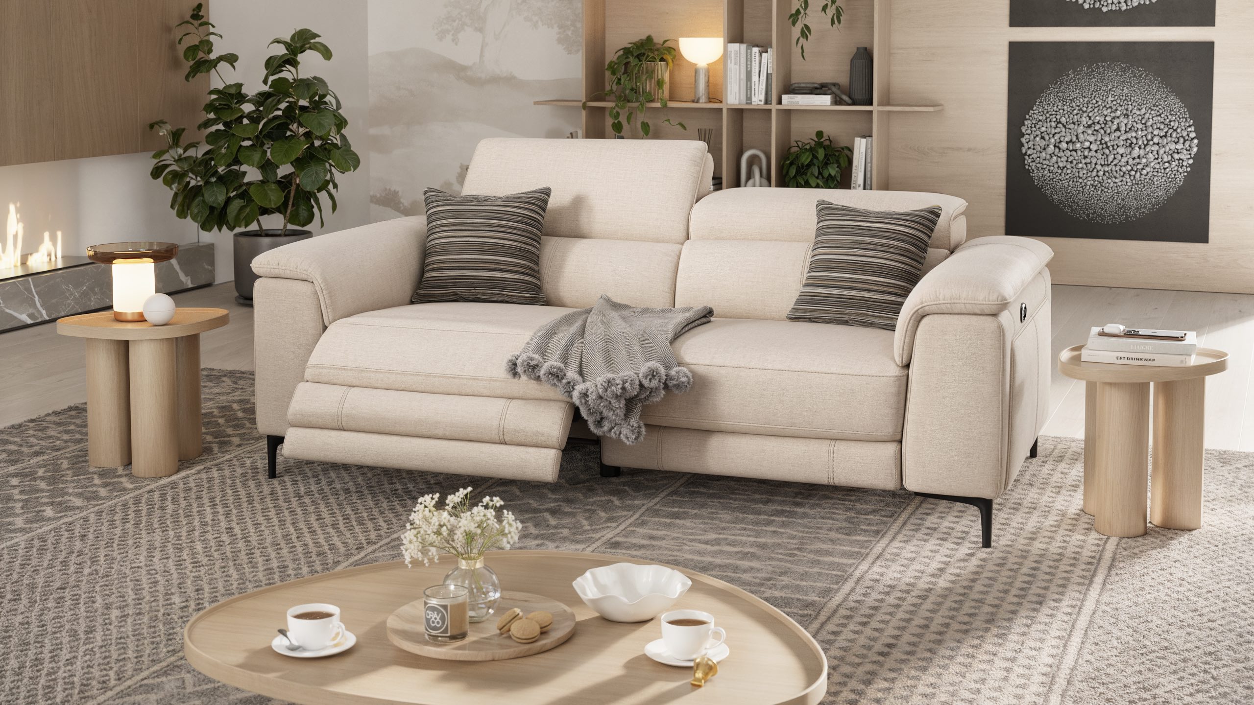 Stoff 3-Sitzer Sofa MARINO