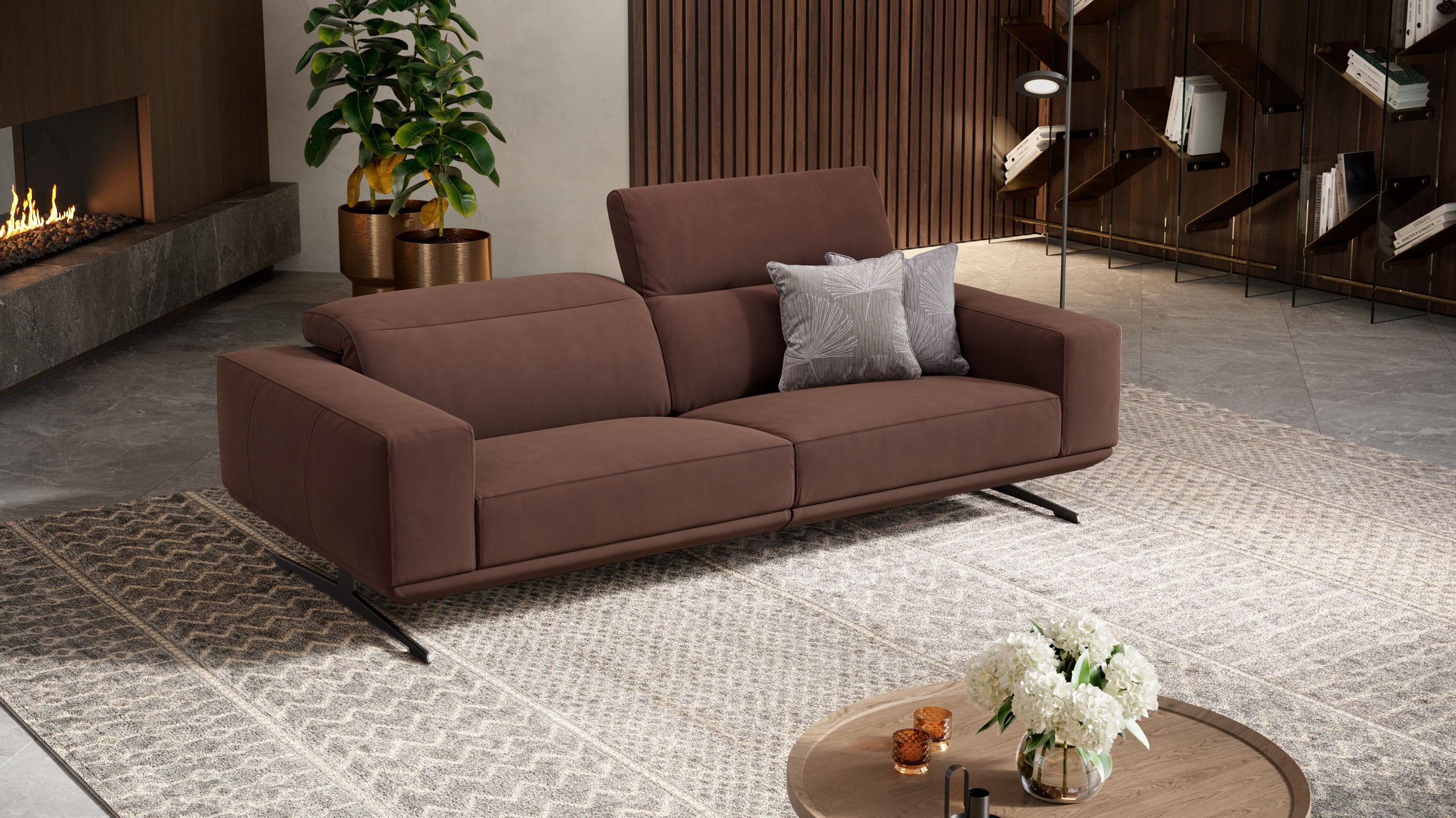 Stoff 3-Sitzer Sofa MERANO