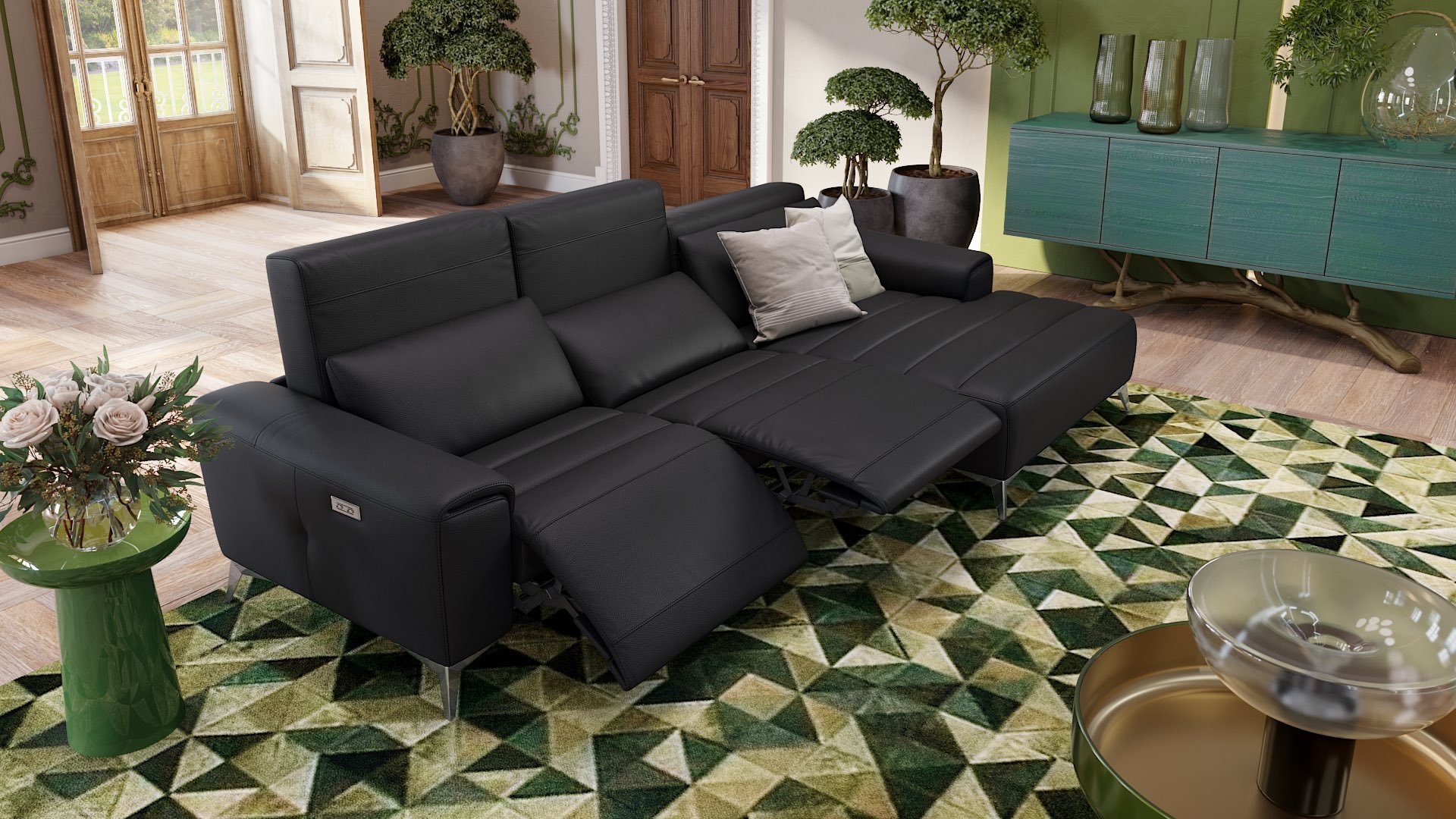 Leder Ecksofa BELLA