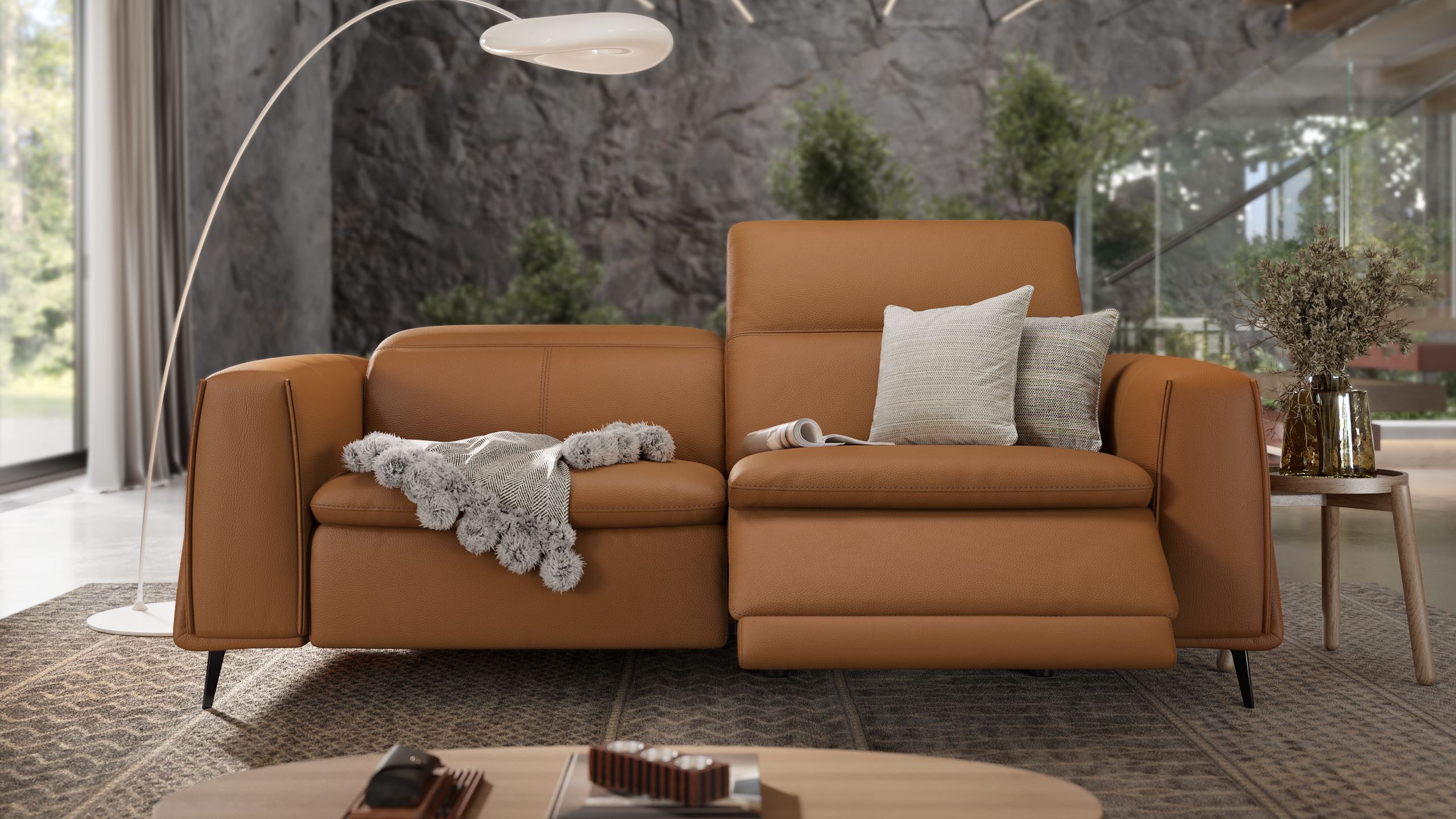 Leder 3-Sitzer Sofa BELLUNO