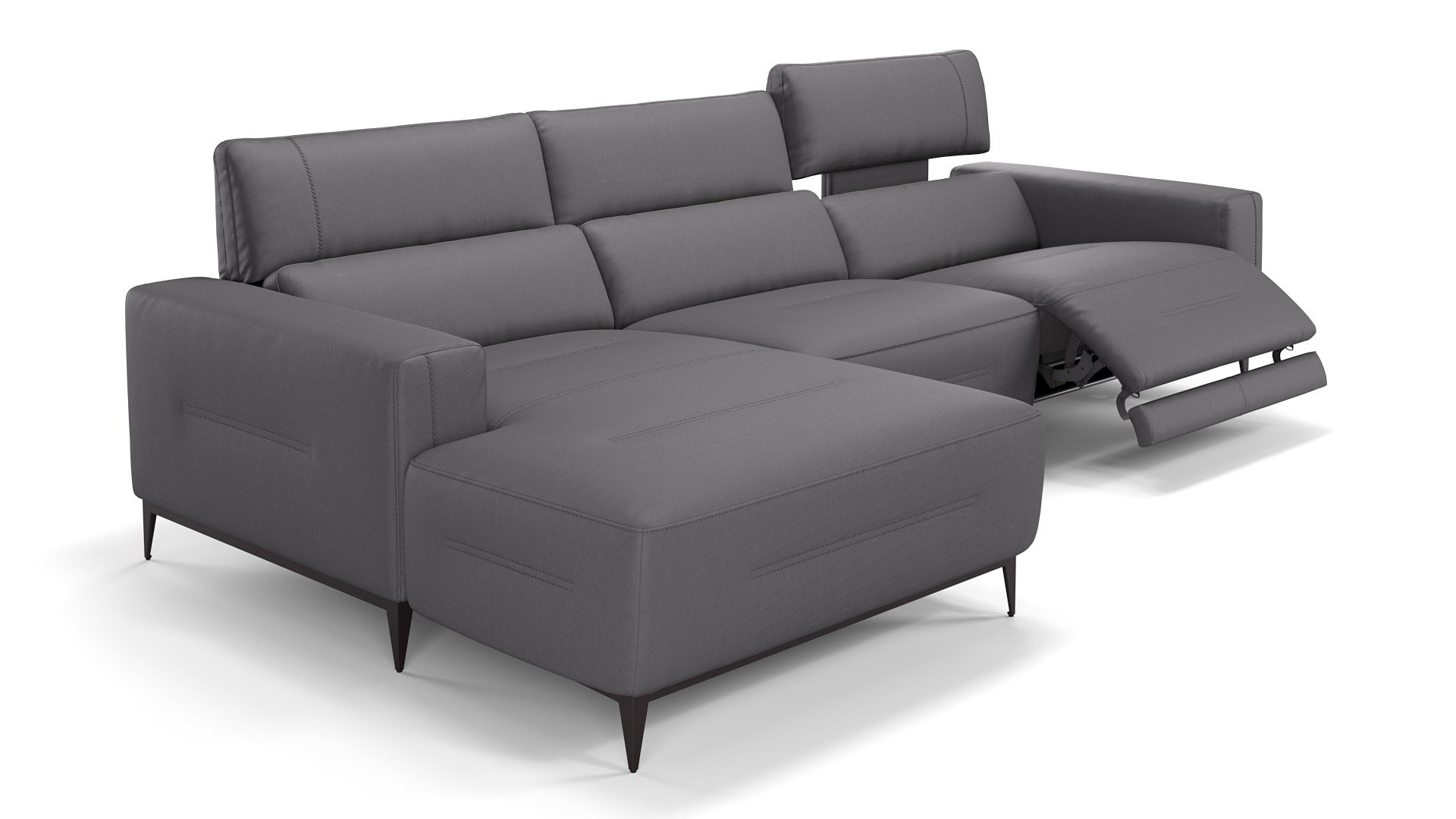 Leder Ecksofa TERAMO