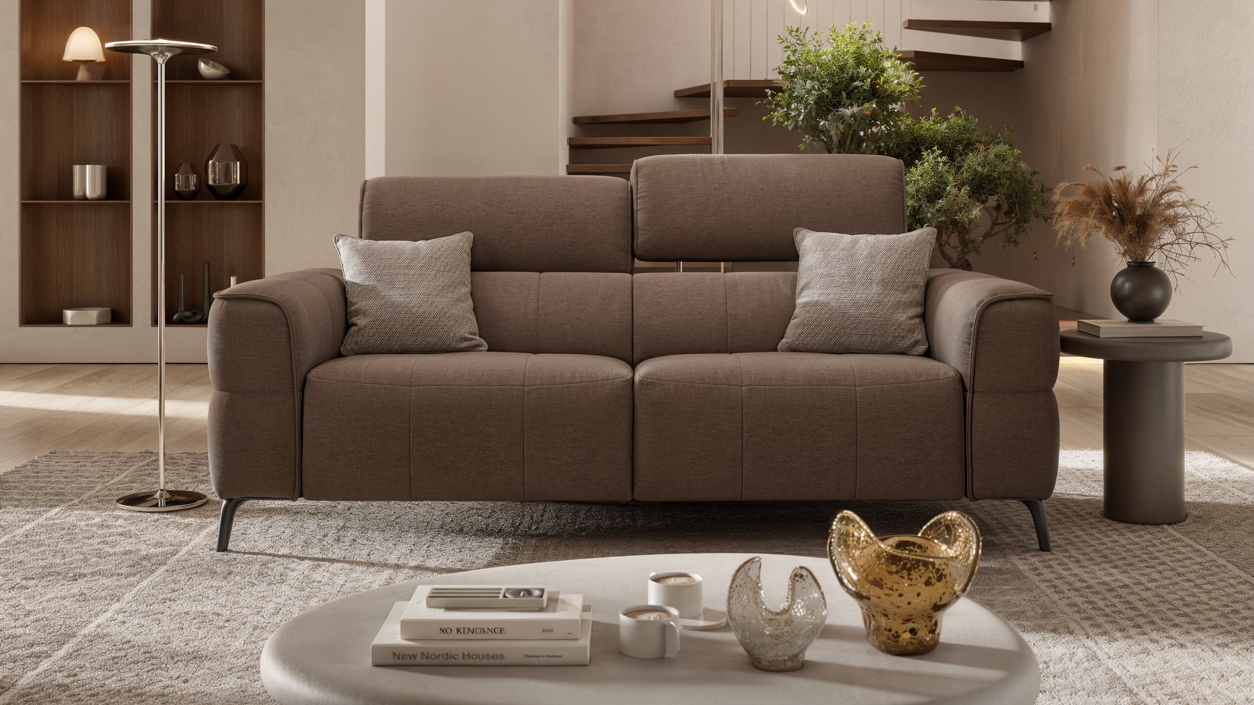 Stoff 3-Sitzer Sofa MEZZANO