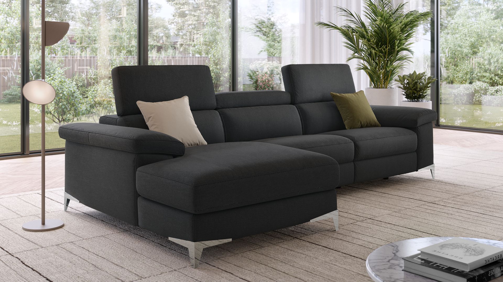 Stoff Ecksofa VENOSA