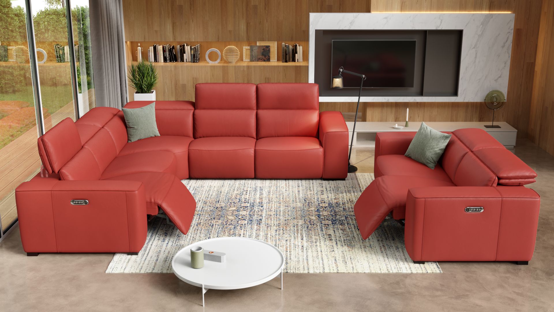 Leder 2-Sitzer Sofa BINETTO