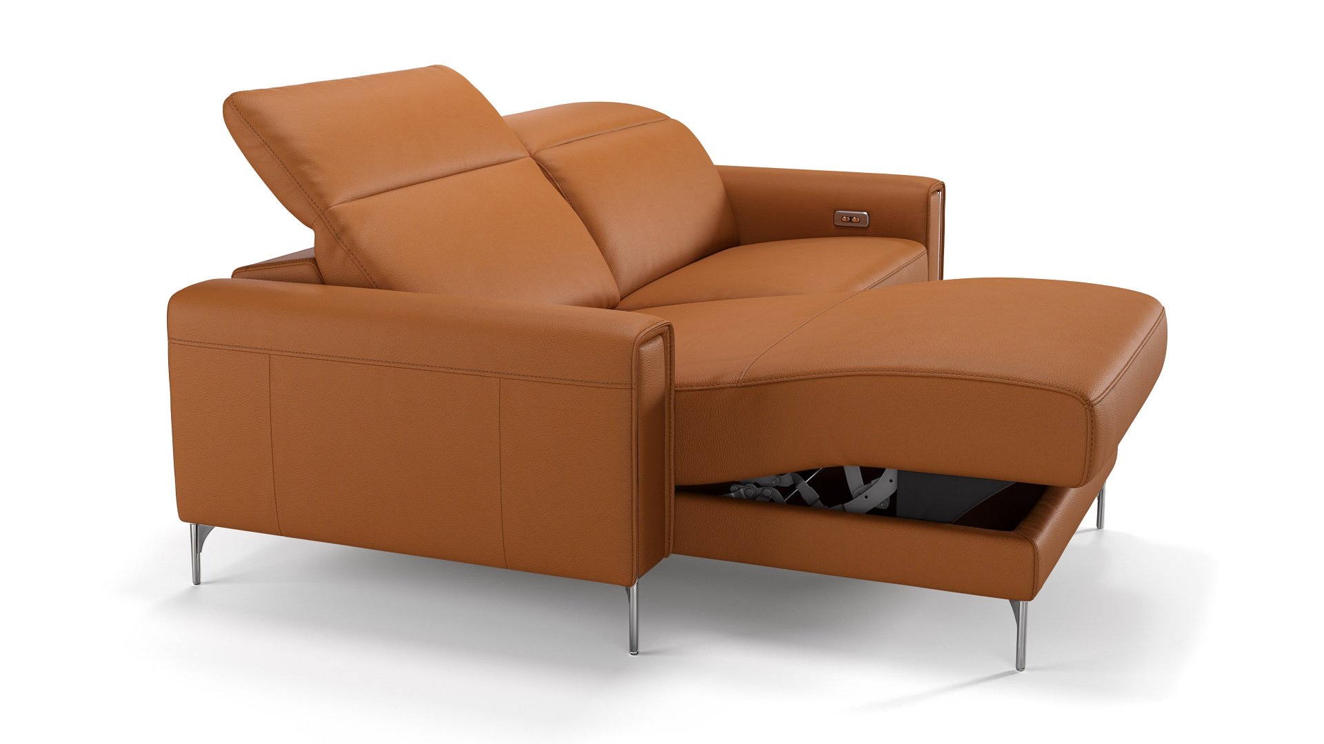 Leder Ecksofa mini BELLAGIO