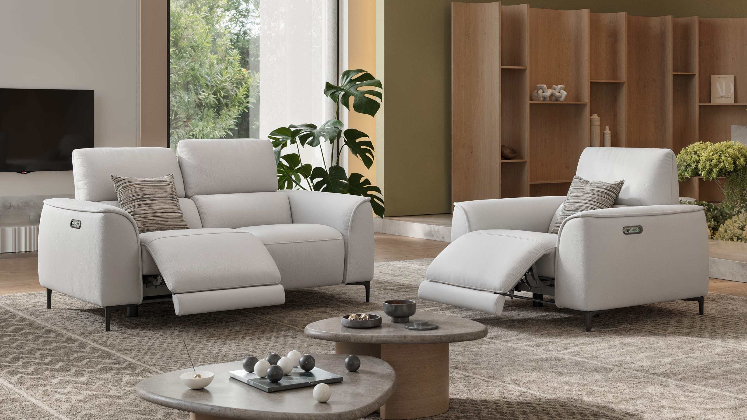 Leder 1-Sitzer Sofa COMO