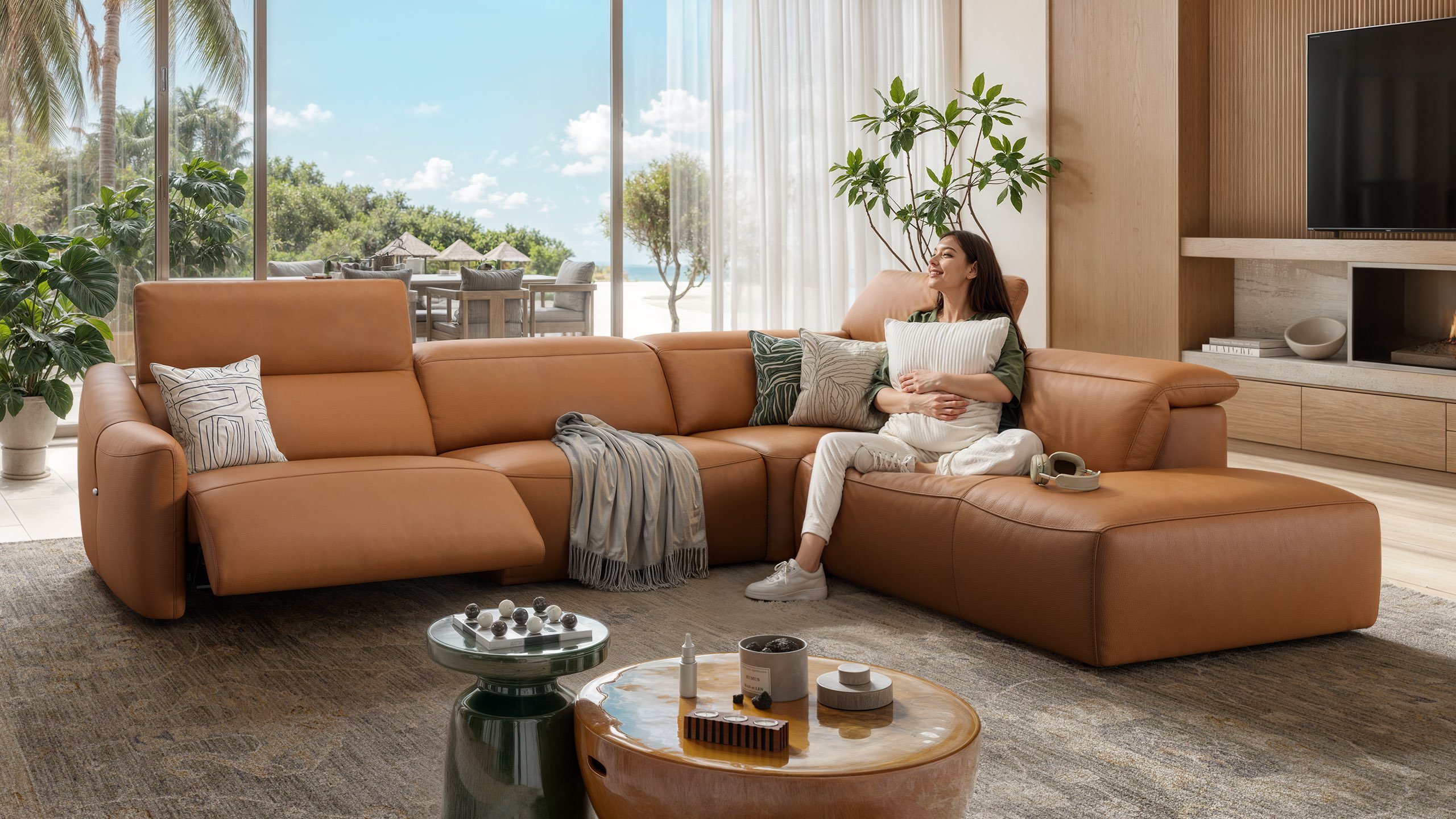 Leder Wohnlandschaft SAMOA
