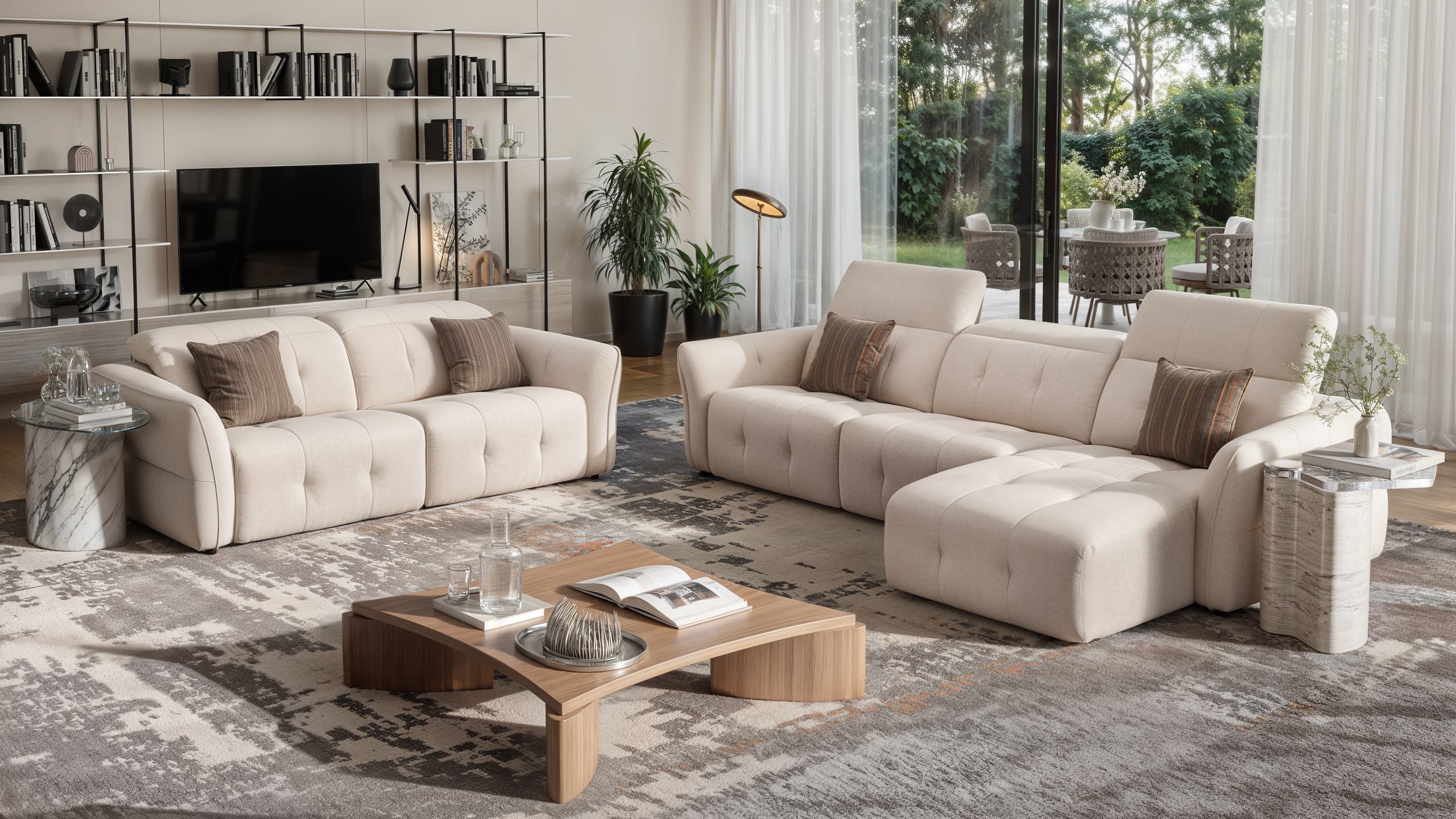Stoff Ecksofa MARANELLO