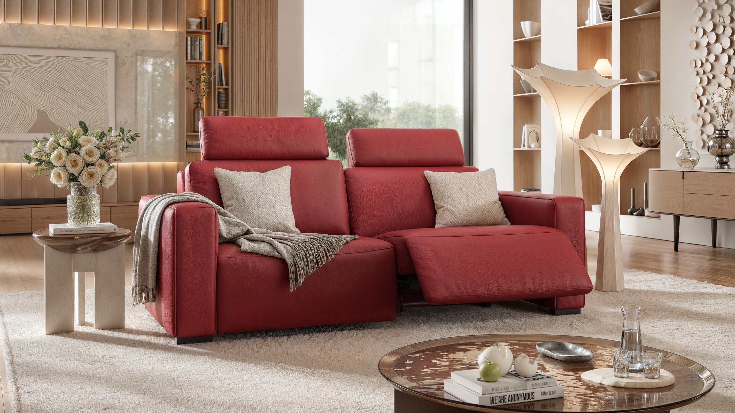 Leder 3-Sitzer Sofa BERGAMO