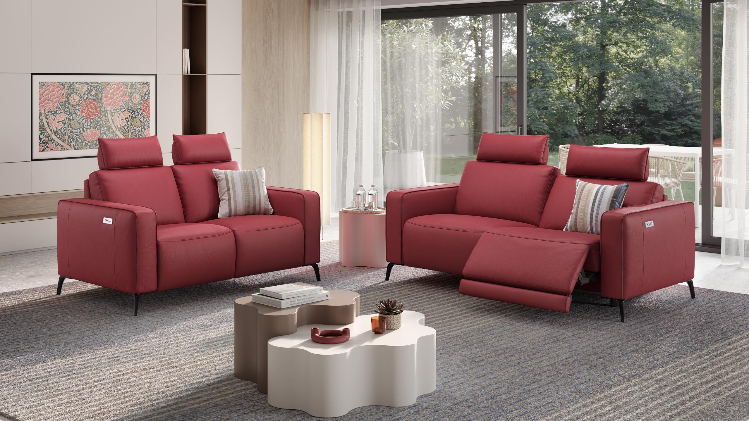 Leder 2-Sitzer Sofa BARLETTA