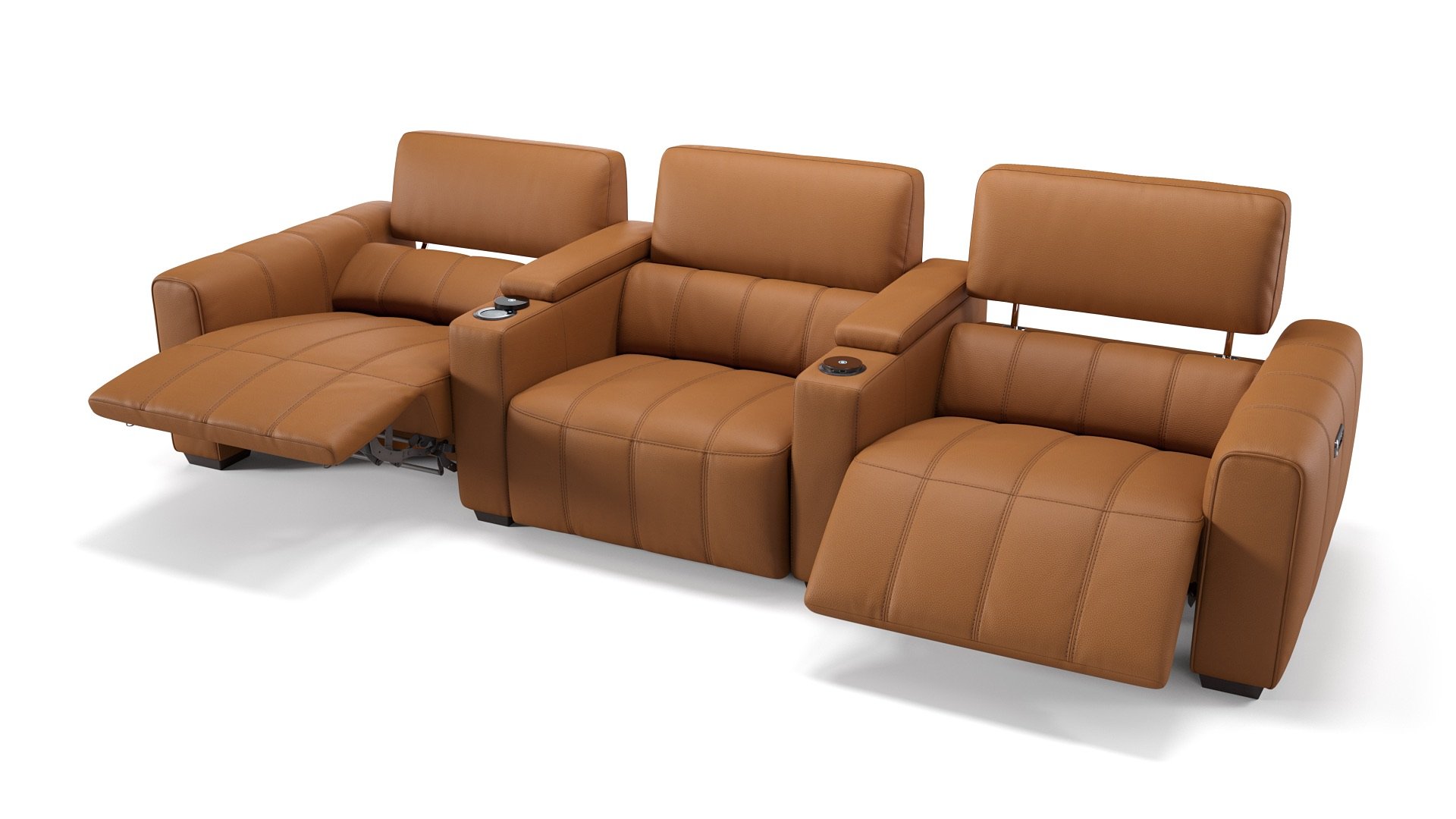 Leder 3-Sitzer Kinosofa MALIBU