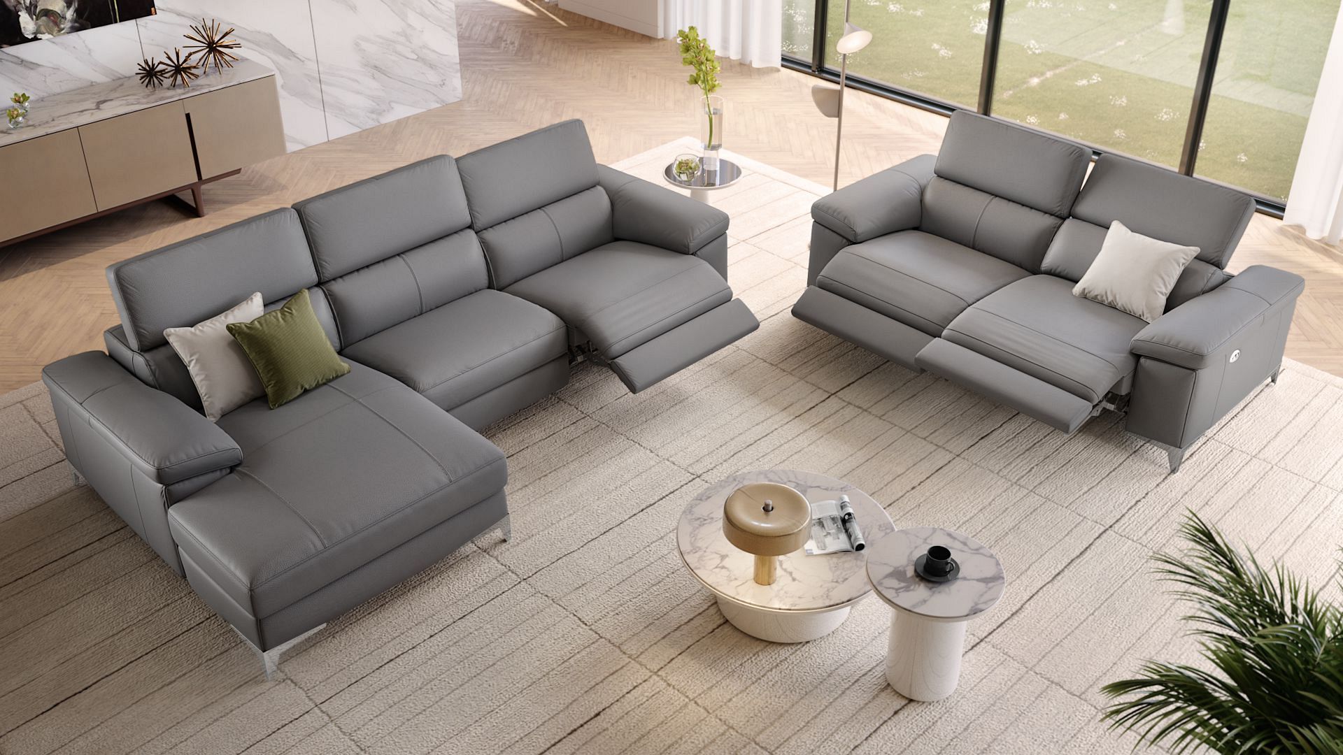 Leder 2-Sitzer Sofa VENOSA