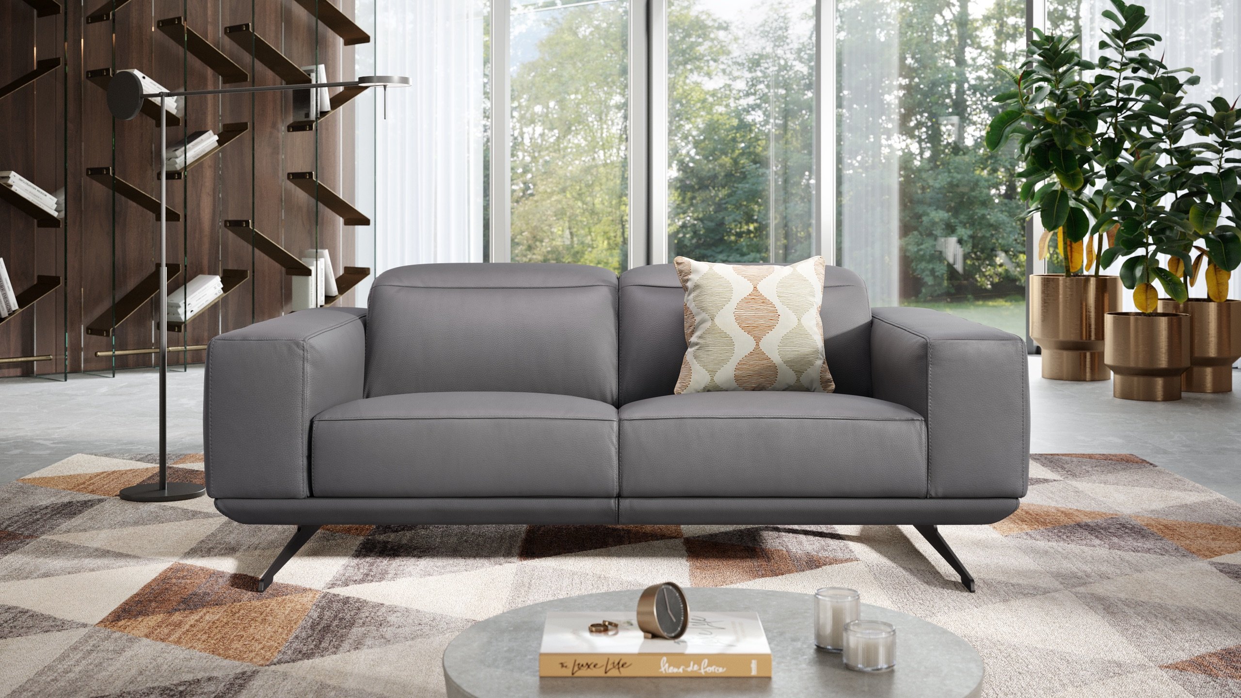 Leder 2-Sitzer Sofa MERANO