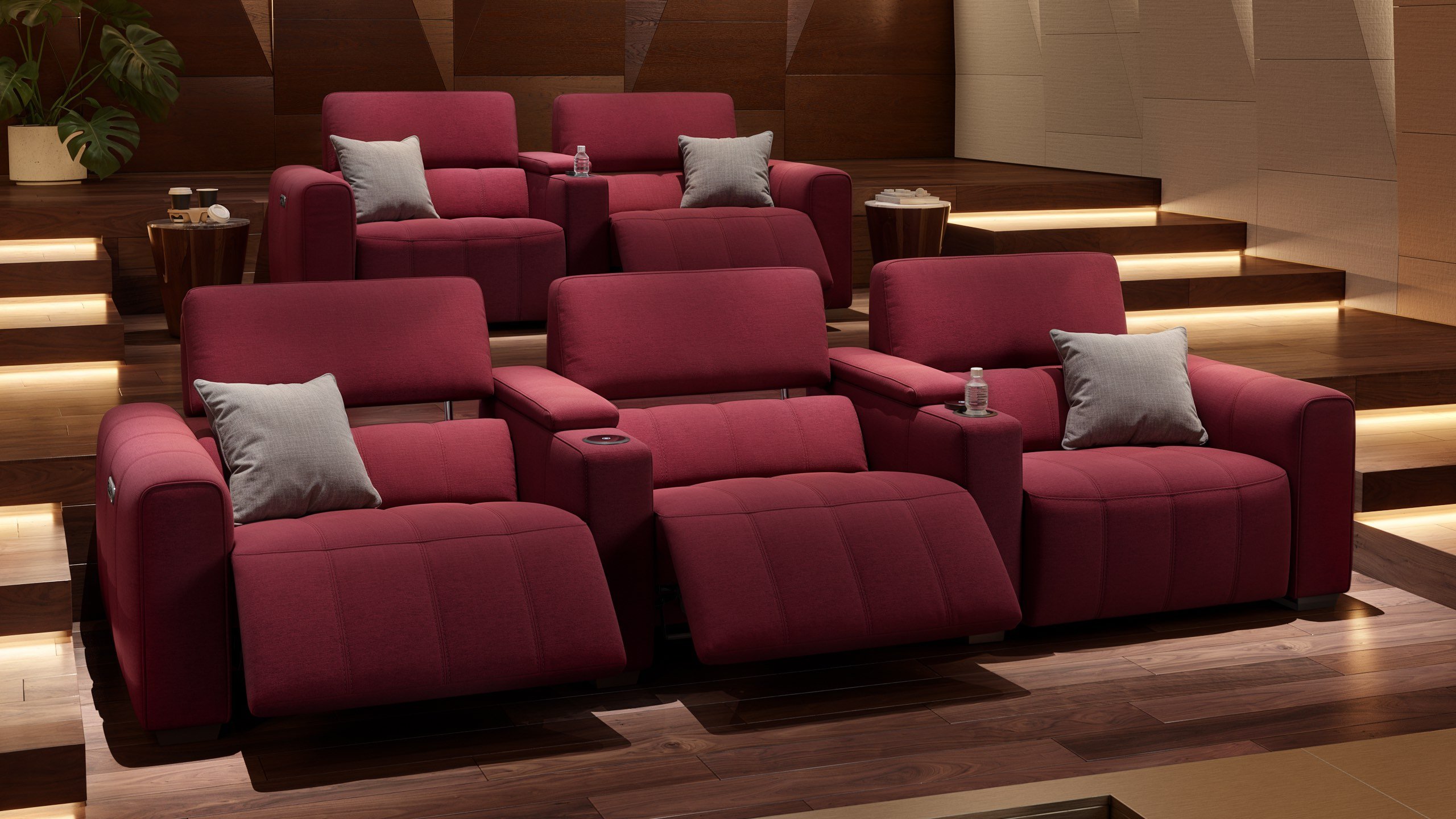 Stoff 3-Sitzer Kinosofa MALIBU