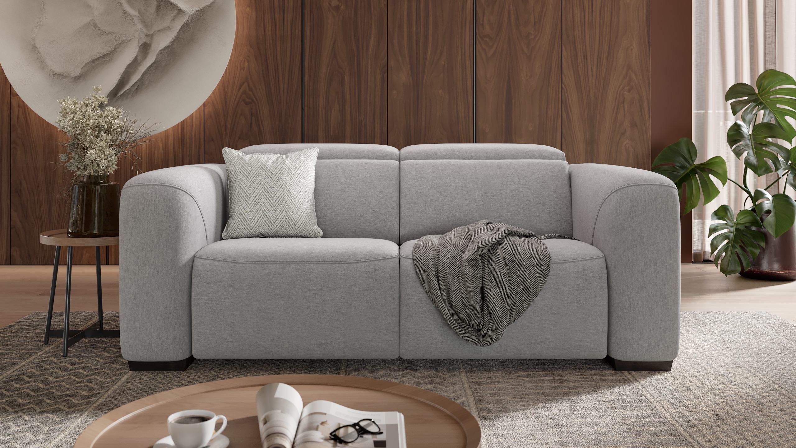 Stoff 2-Sitzer Sofa SORRENTO