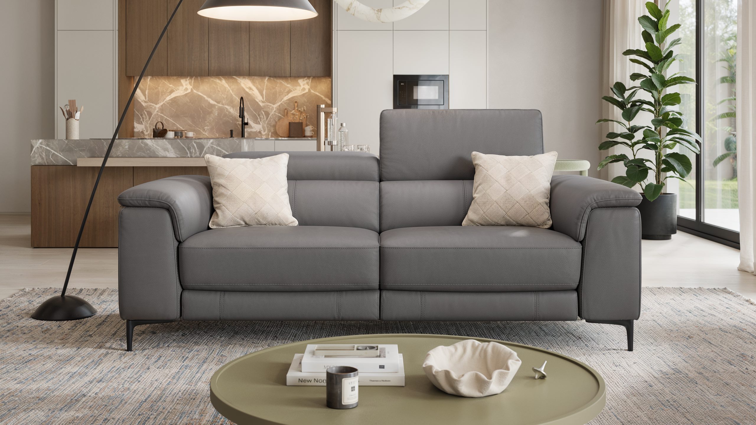 Leder 3-Sitzer Sofa MARINO