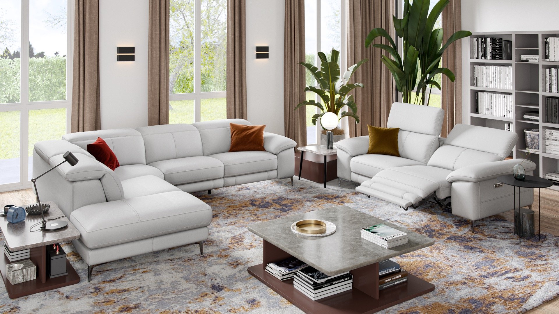 Leder Ecksofa SIENA