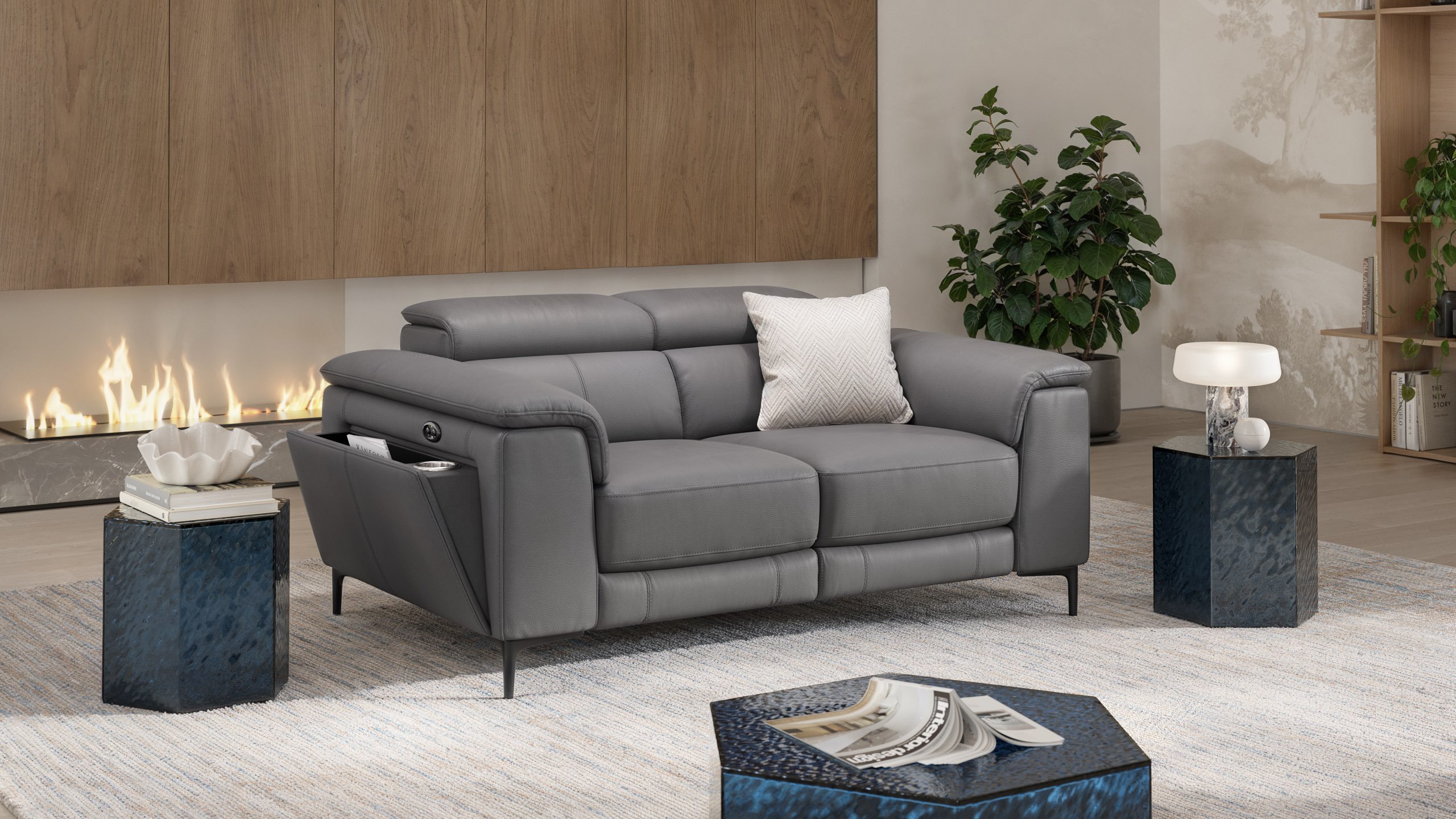 Leder 2-Sitzer Sofa MARINO