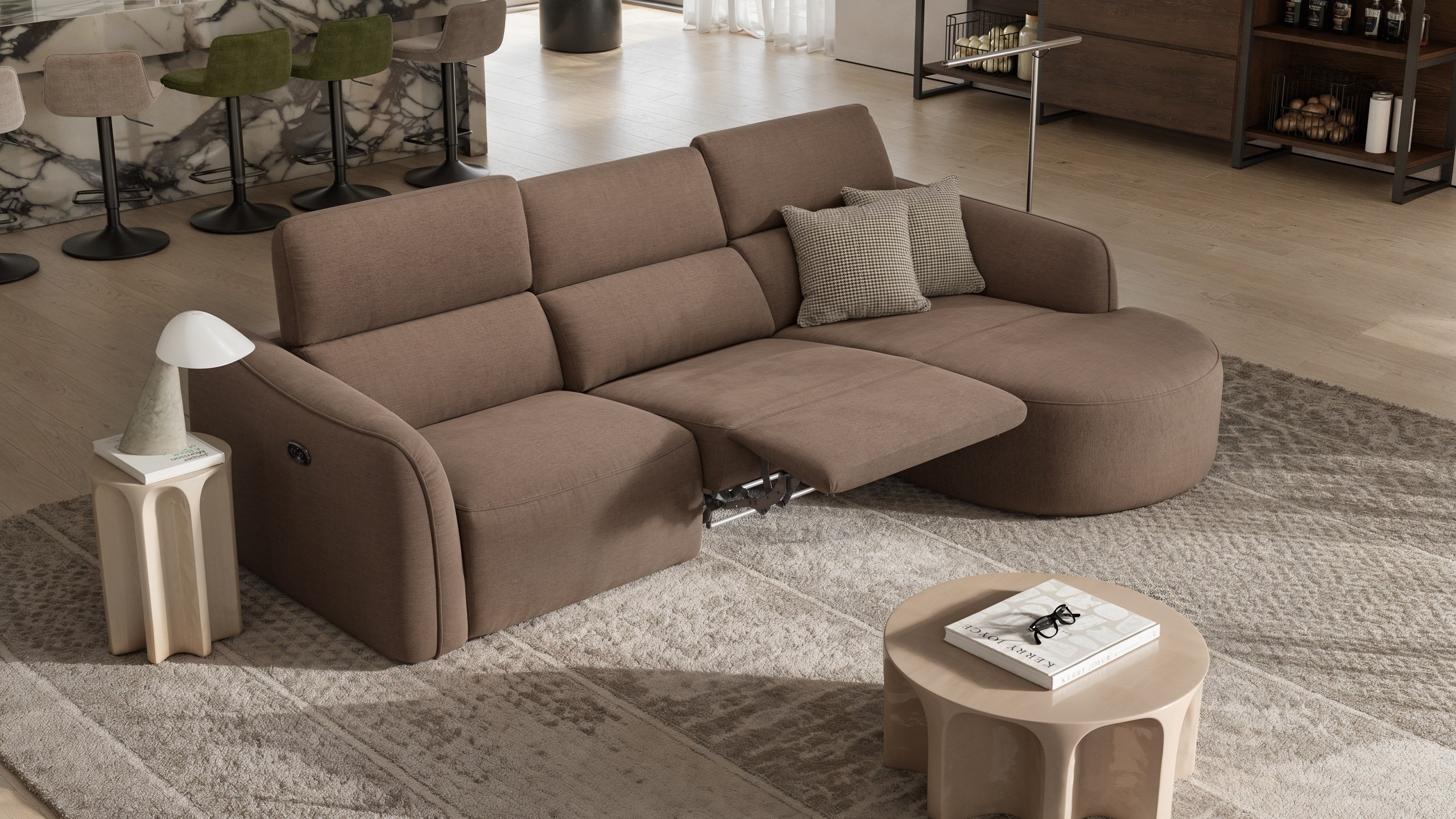 Stoff Ecksofa MILAZZO