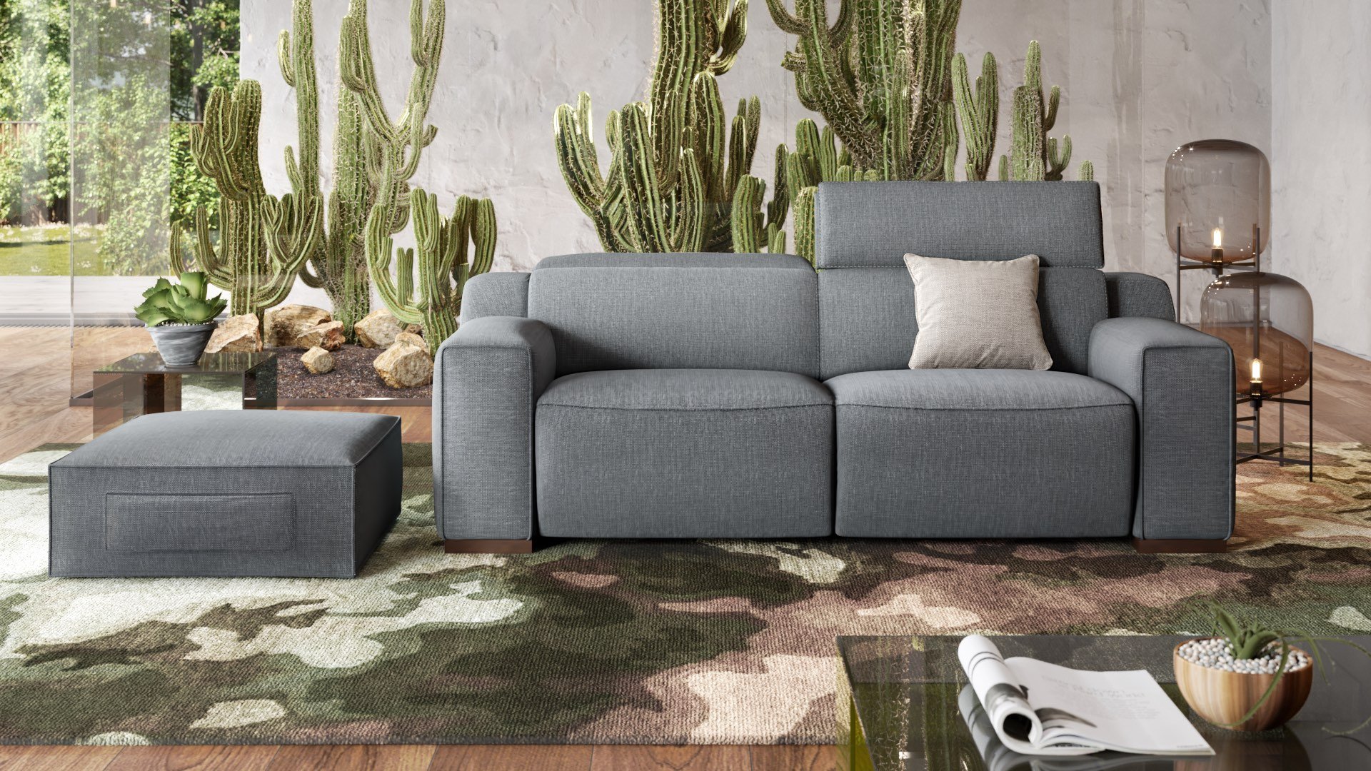 Stoff 3-Sitzer Sofa LORETO