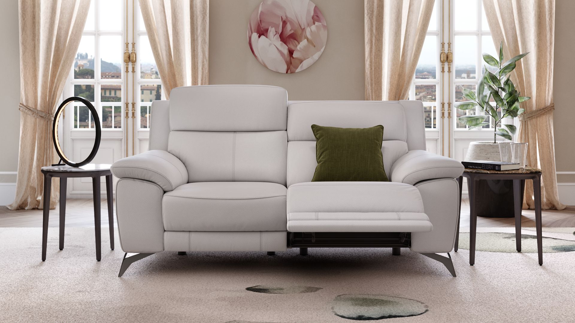 Leder 2-Sitzer Sofa LANTELLA