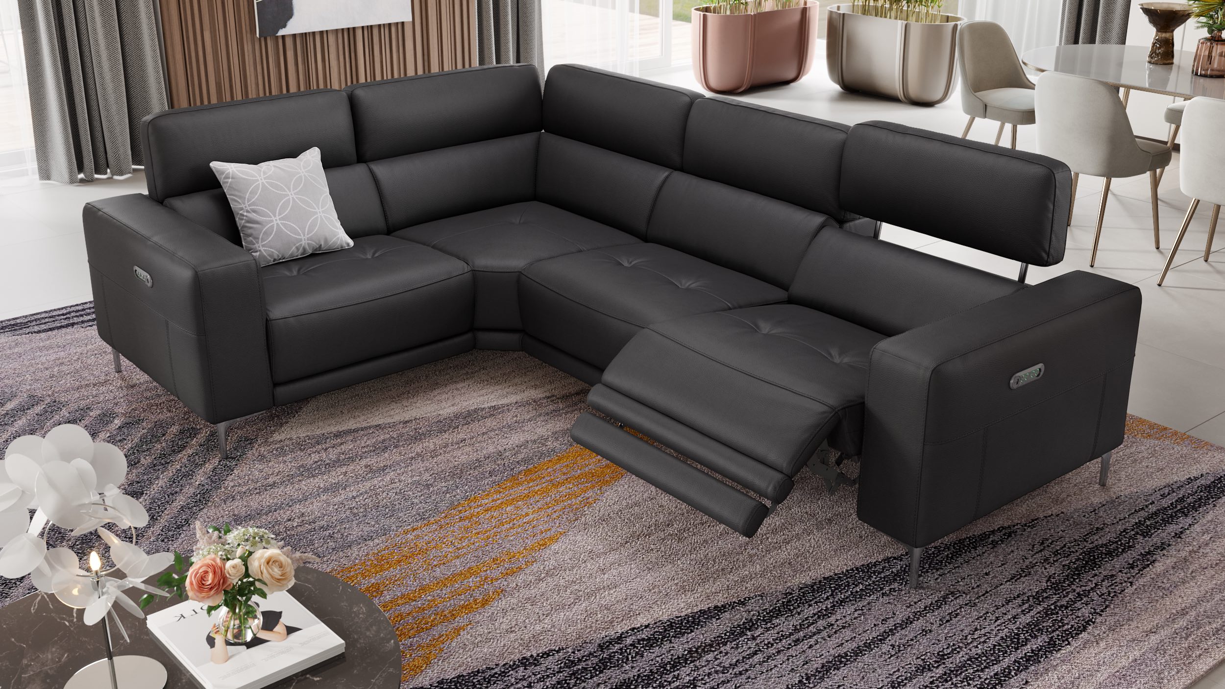 Leder Ecksofa VIGO