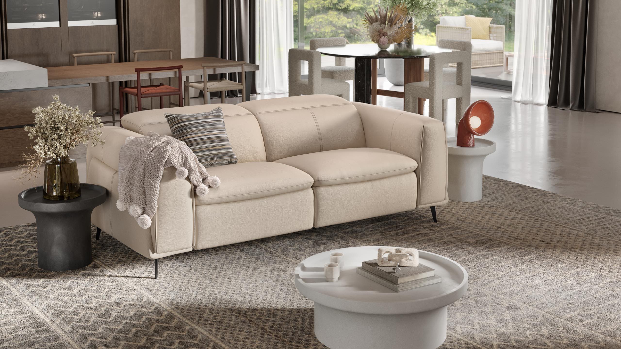 Leder 2-Sitzer Sofa BELLUNO