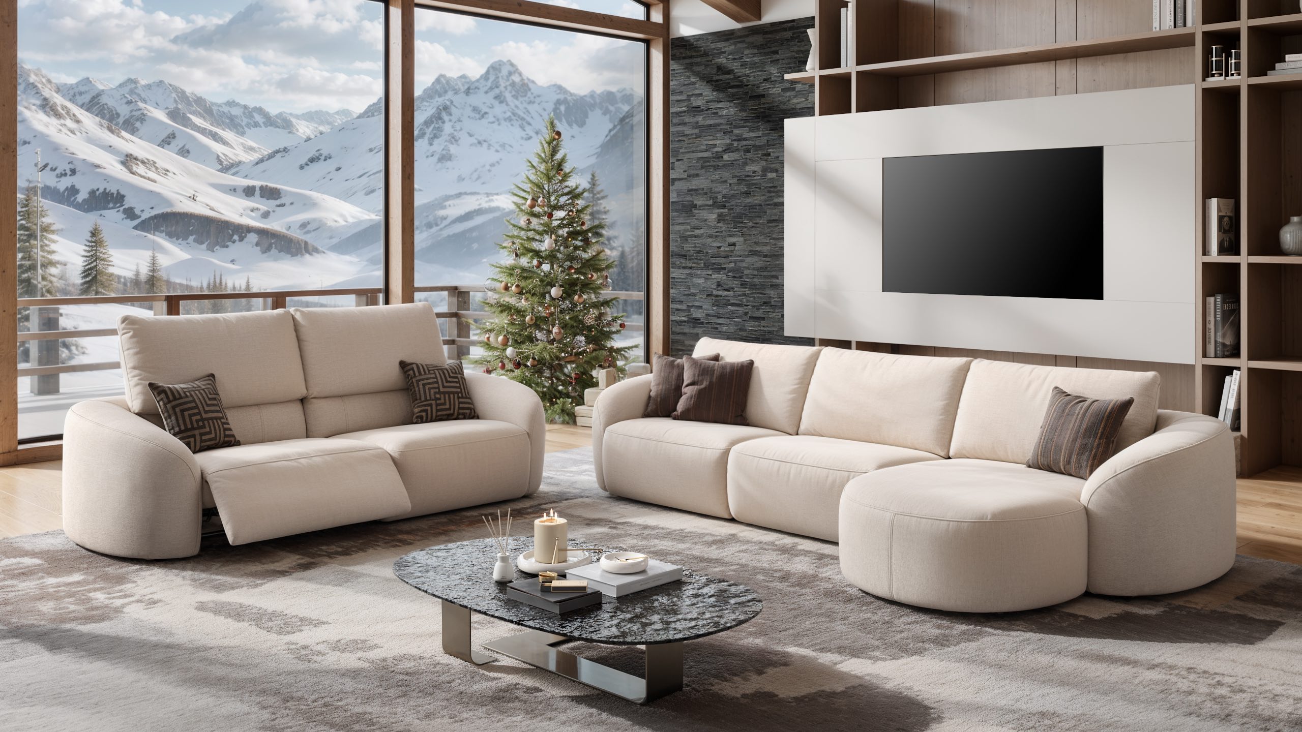 Stoff Ecksofa ST. MORITZ