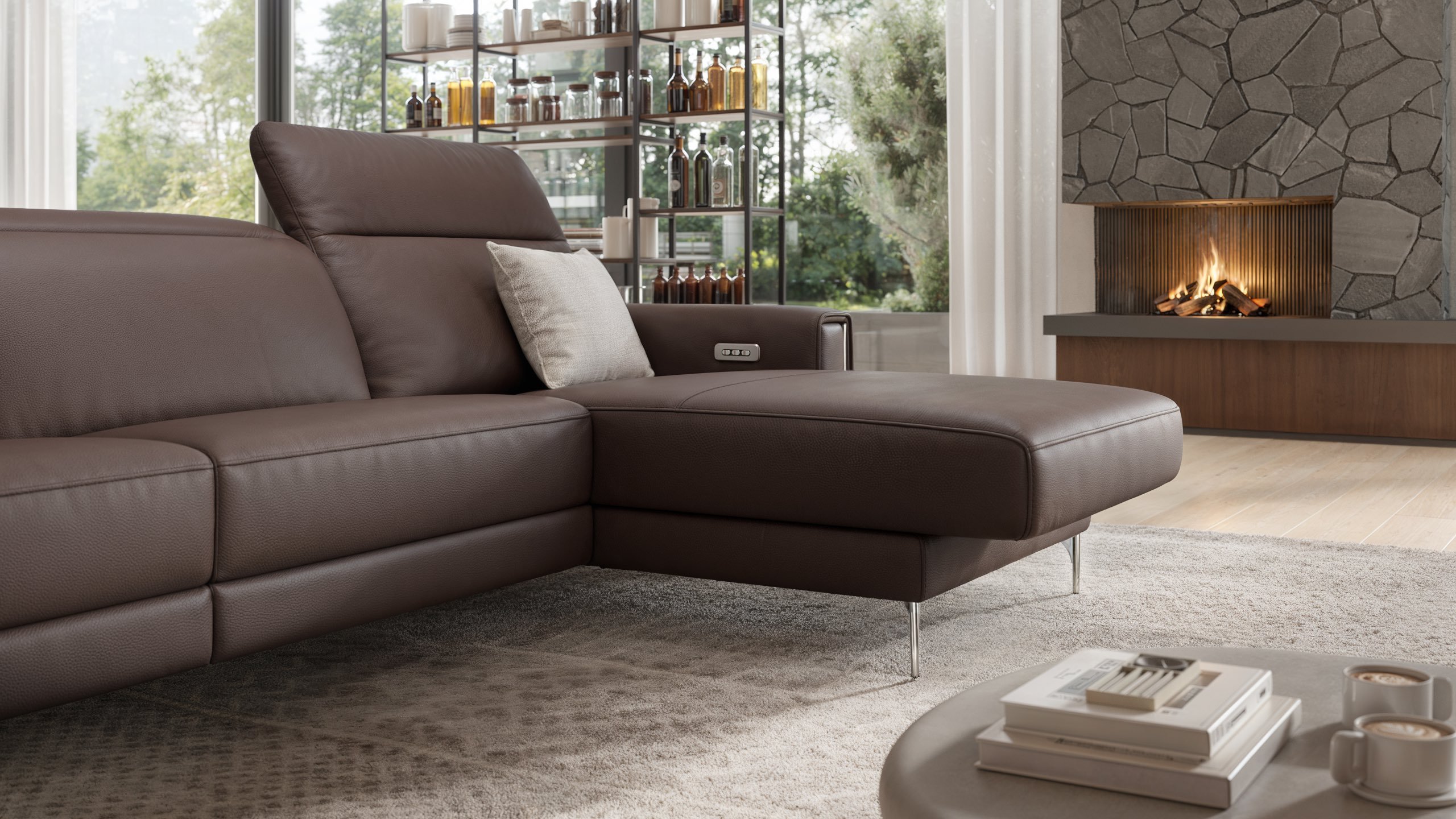 Leder Ecksofa BELLAGIO