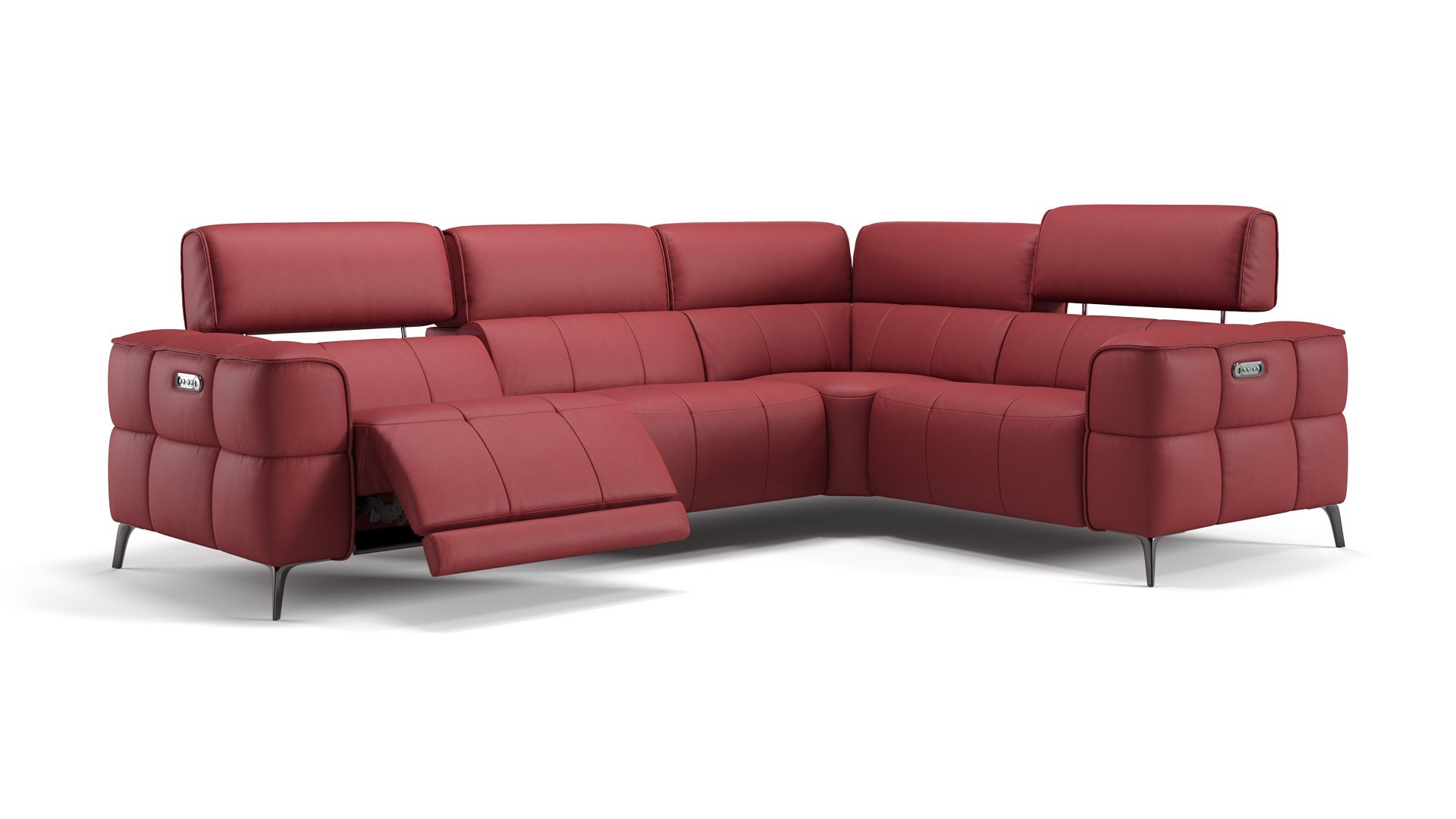 Leder Ecksofa MEZZANO