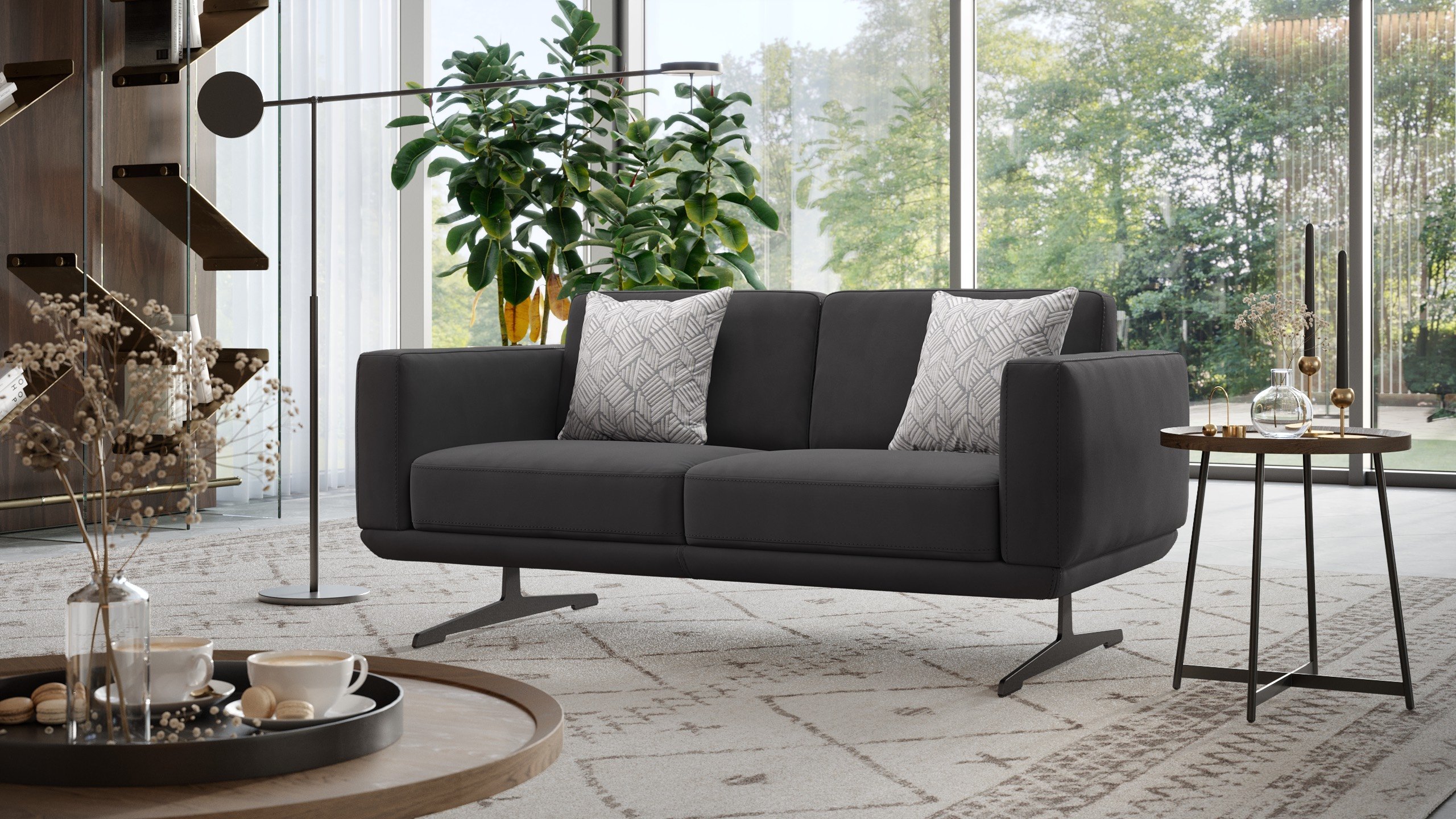 Stoff 2-Sitzer Sofa MARETO