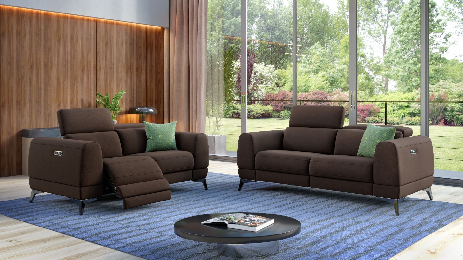 Stoff 2-Sitzer Sofa LIMANA