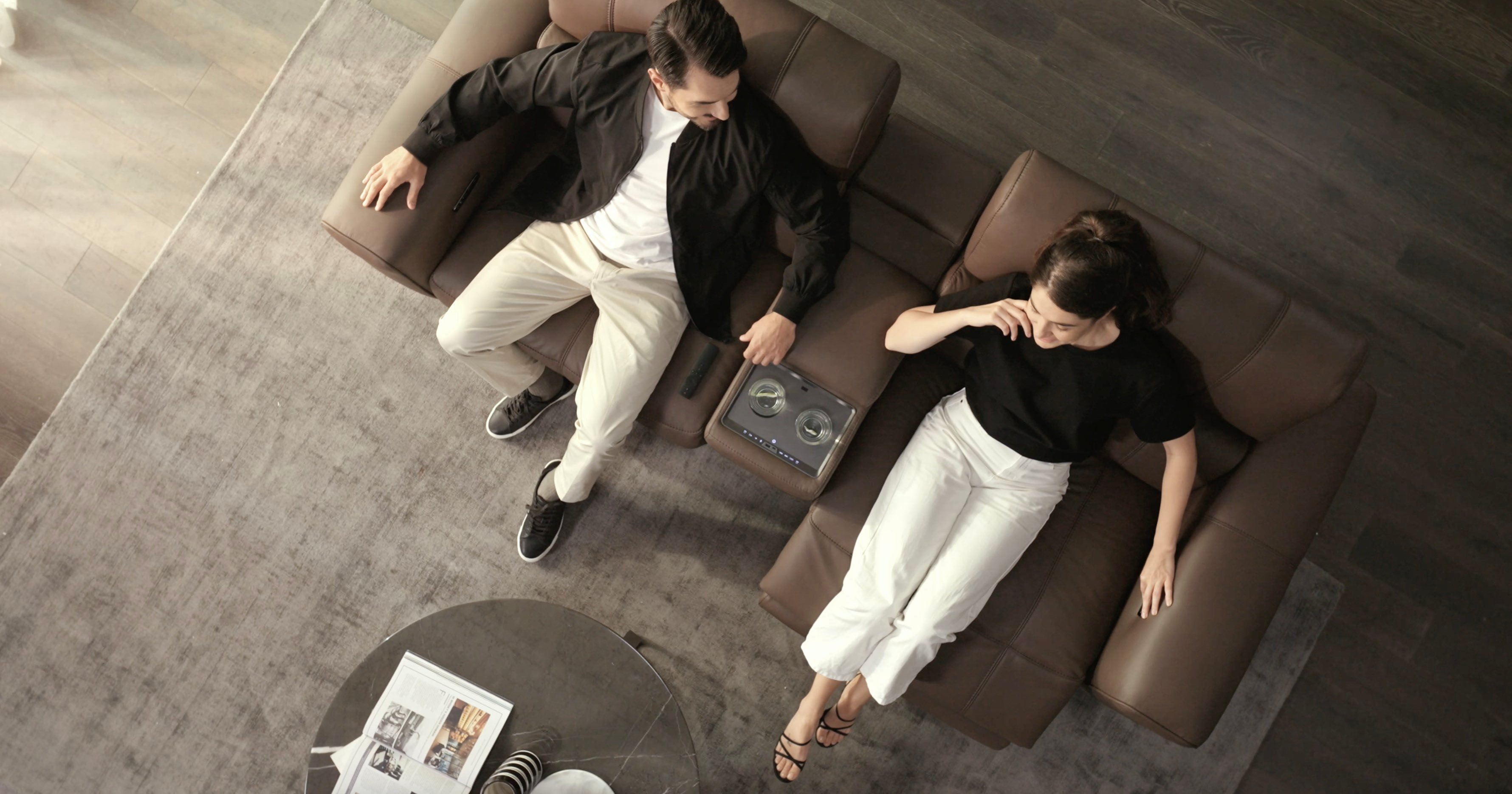 Leder Kinosofa SOLETO