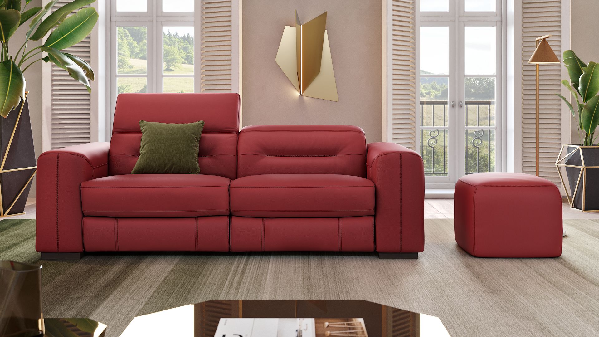 Leder 3-Sitzer Sofa CORATO