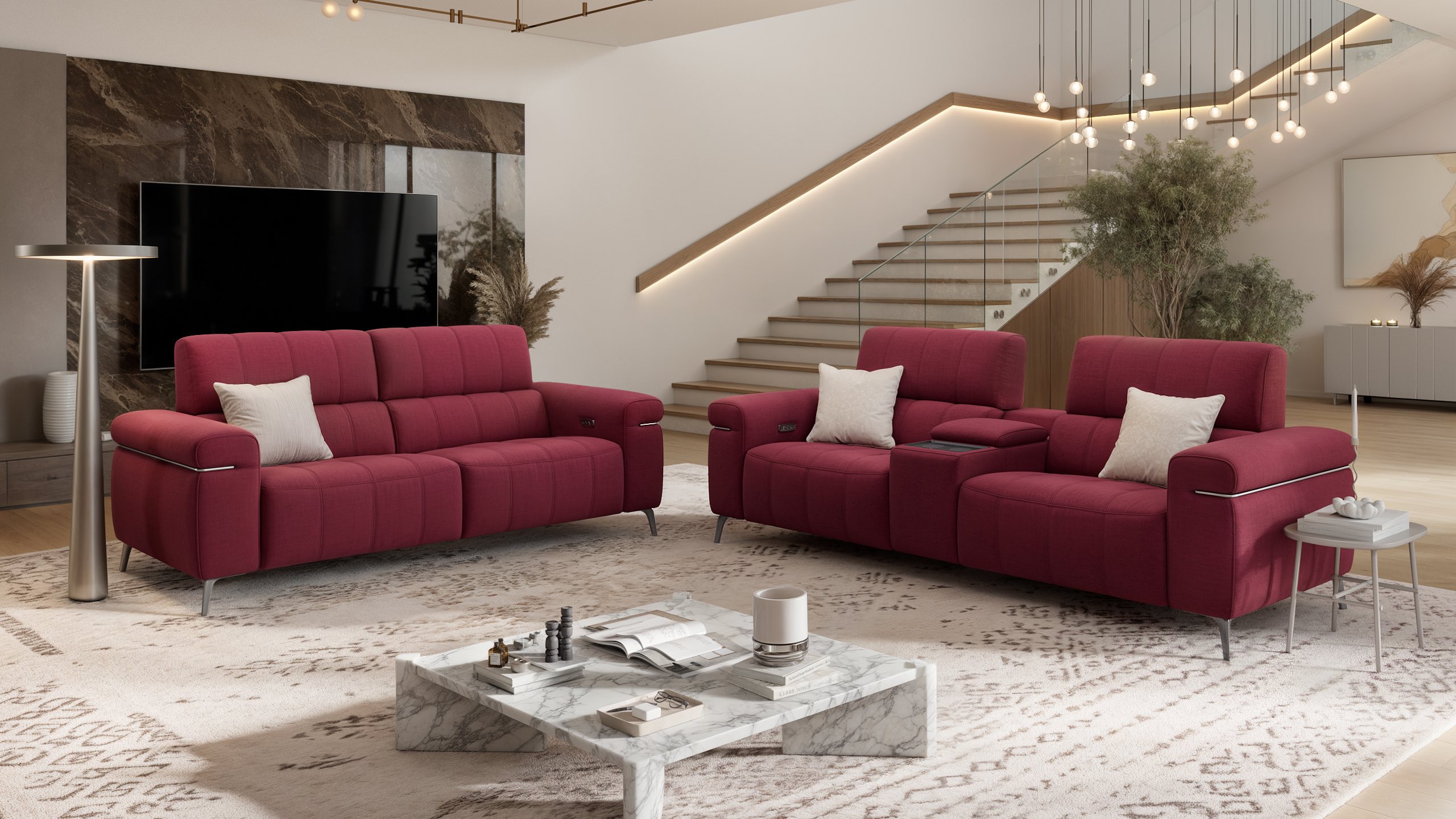 Stoff 3-Sitzer Sofa SOLETO