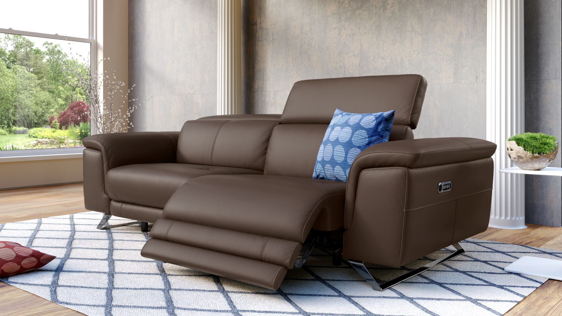 Leder 3-Sitzer Sofa SERRI