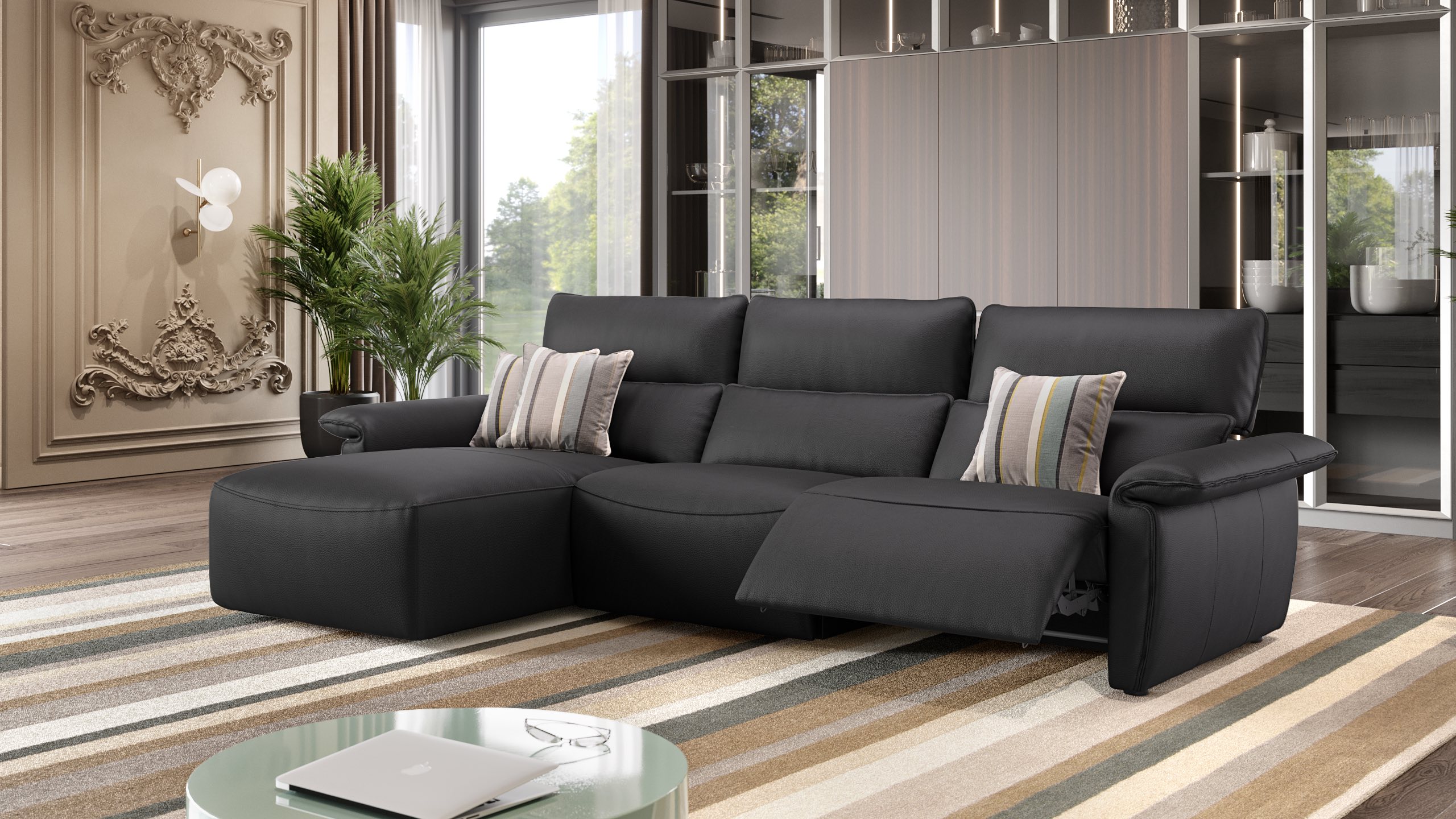 Leder Ecksofa MERIDA