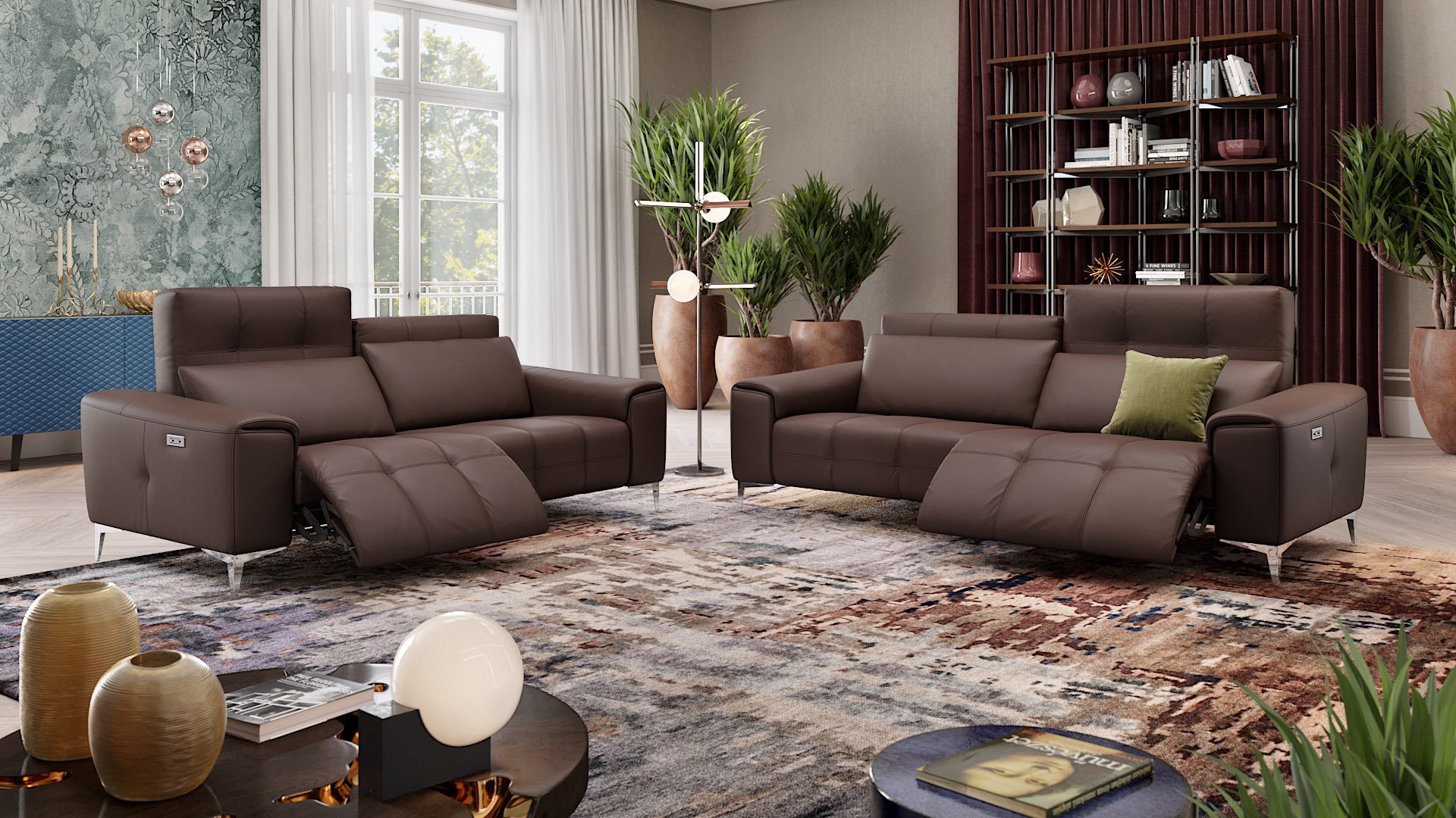 Leder 2-Sitzer Sofa SALENTO