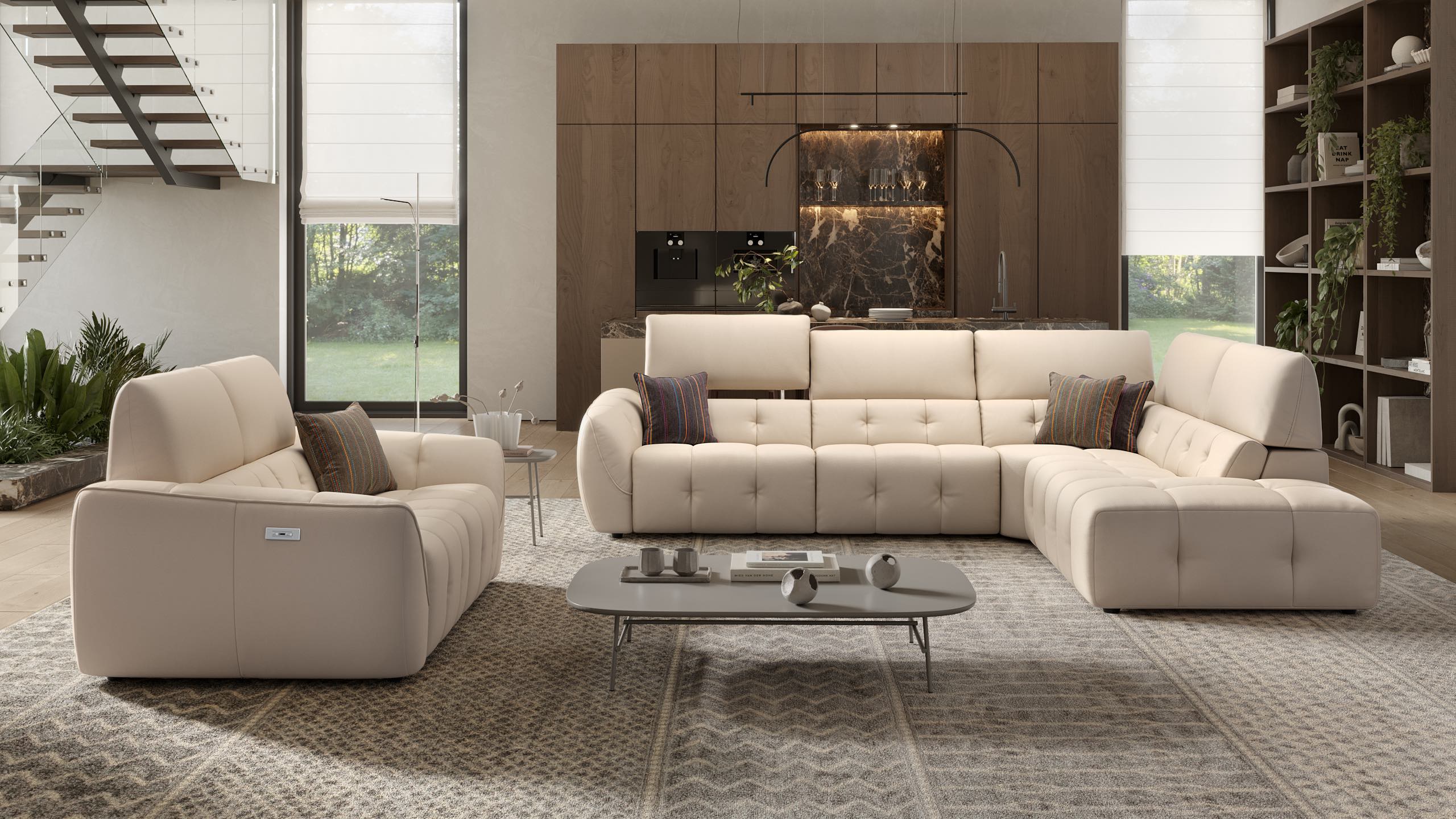 Leder 2-Sitzer Sofa CEPRANO