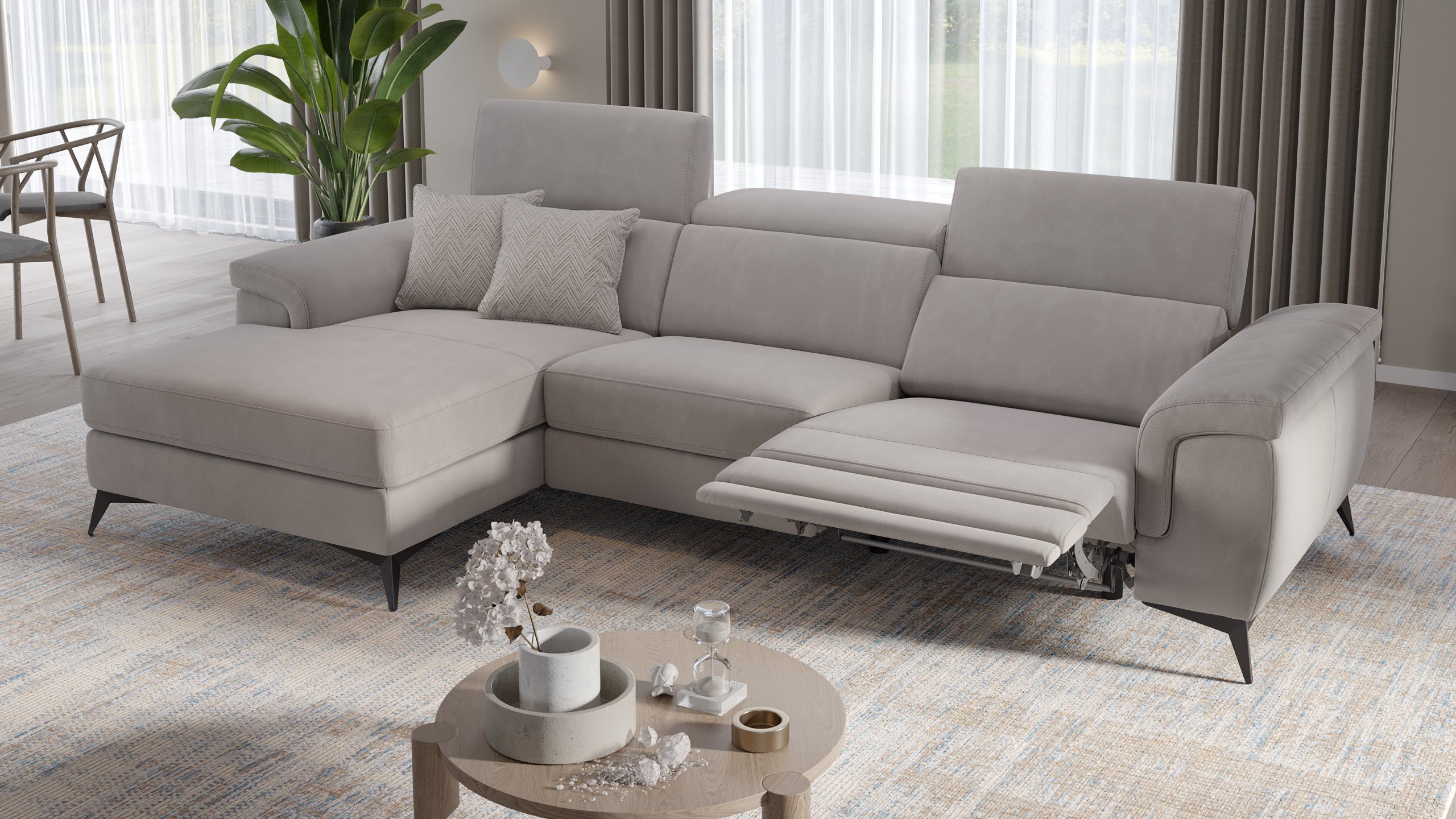 Stoff Ecksofa AMARO