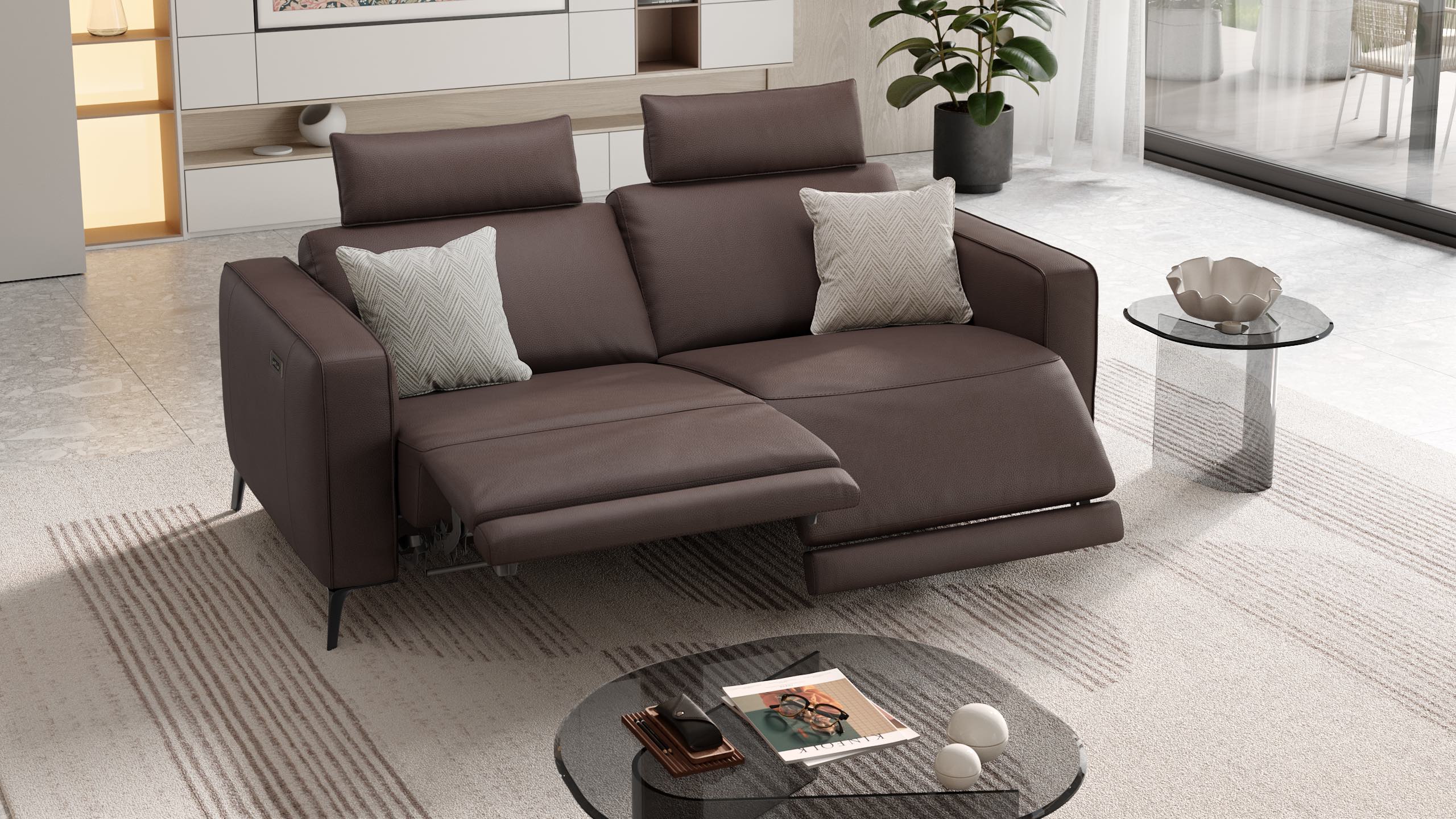 Leder 3-Sitzer Sofa BARLETTA