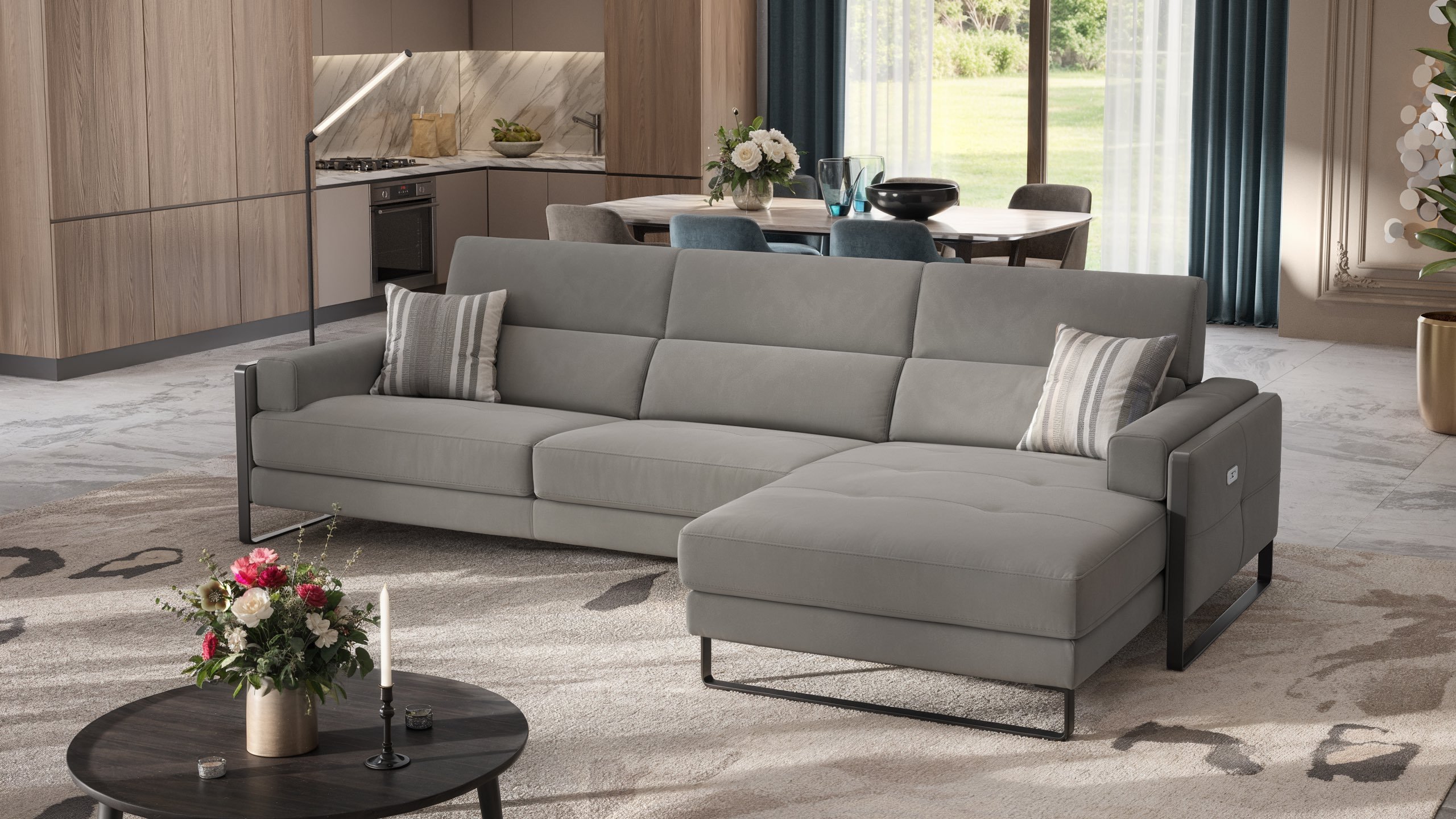 Stoff Ecksofa MILO