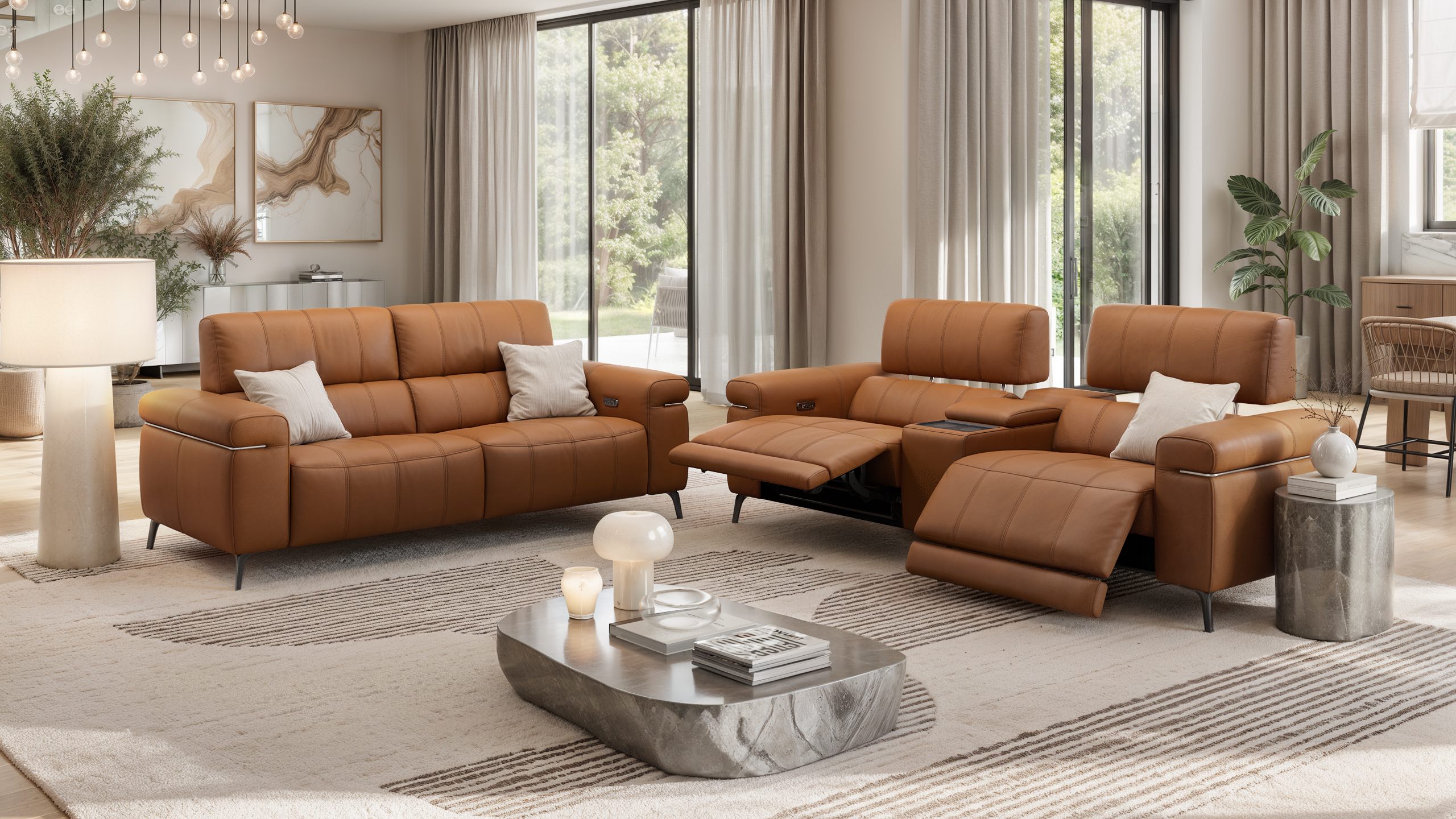Leder 3-Sitzer Sofa SOLETO