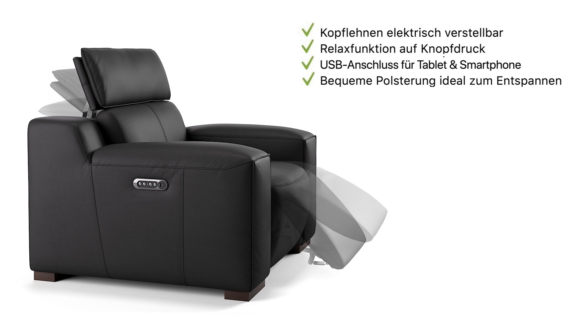 Leder 3-Sitzer Sofa XXL LORETO